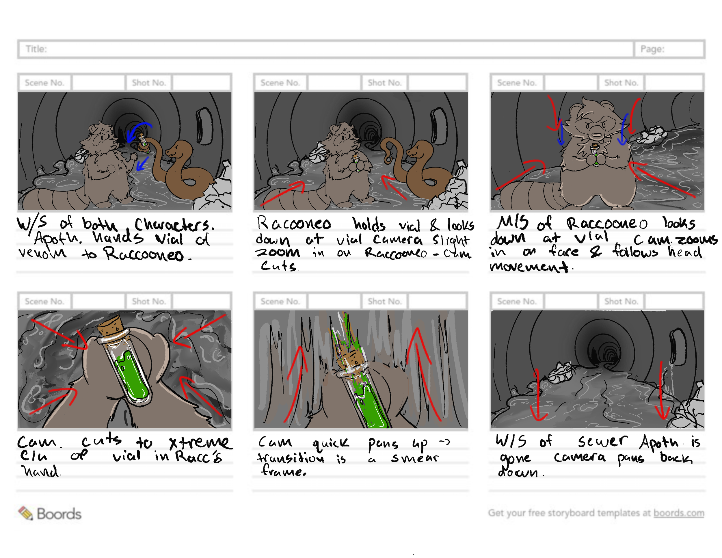 The Nest Storyboard