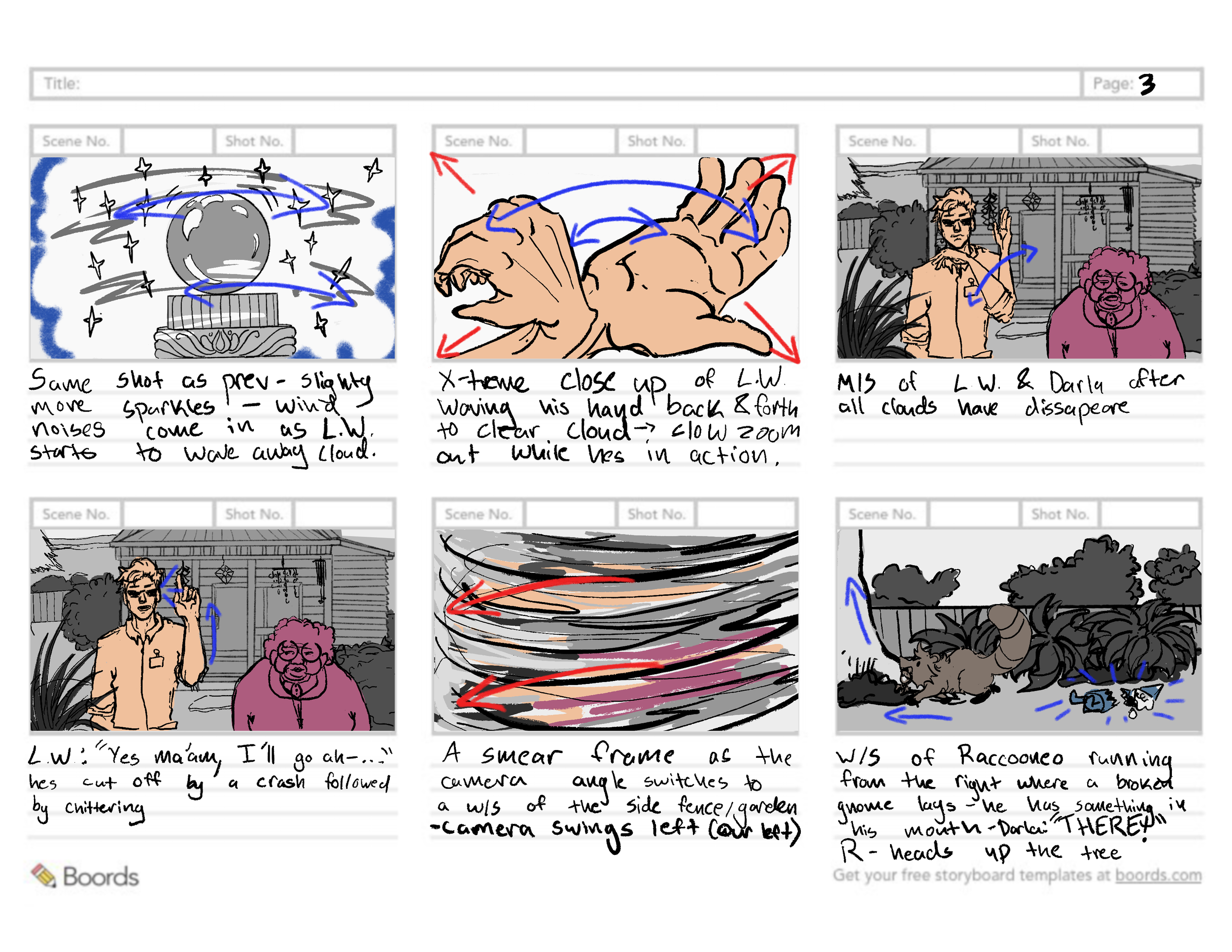 The Nest Storyboard