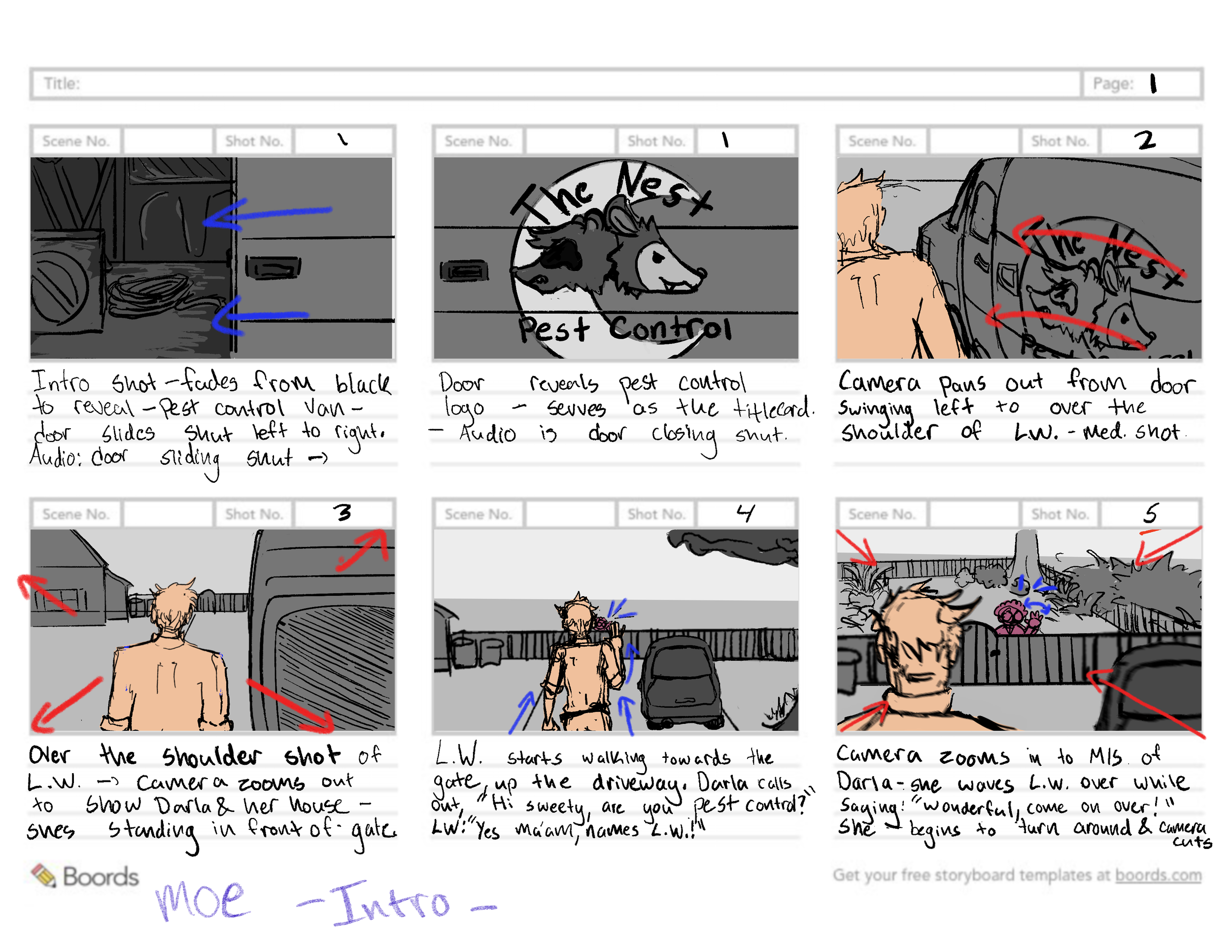 The Nest Storyboard