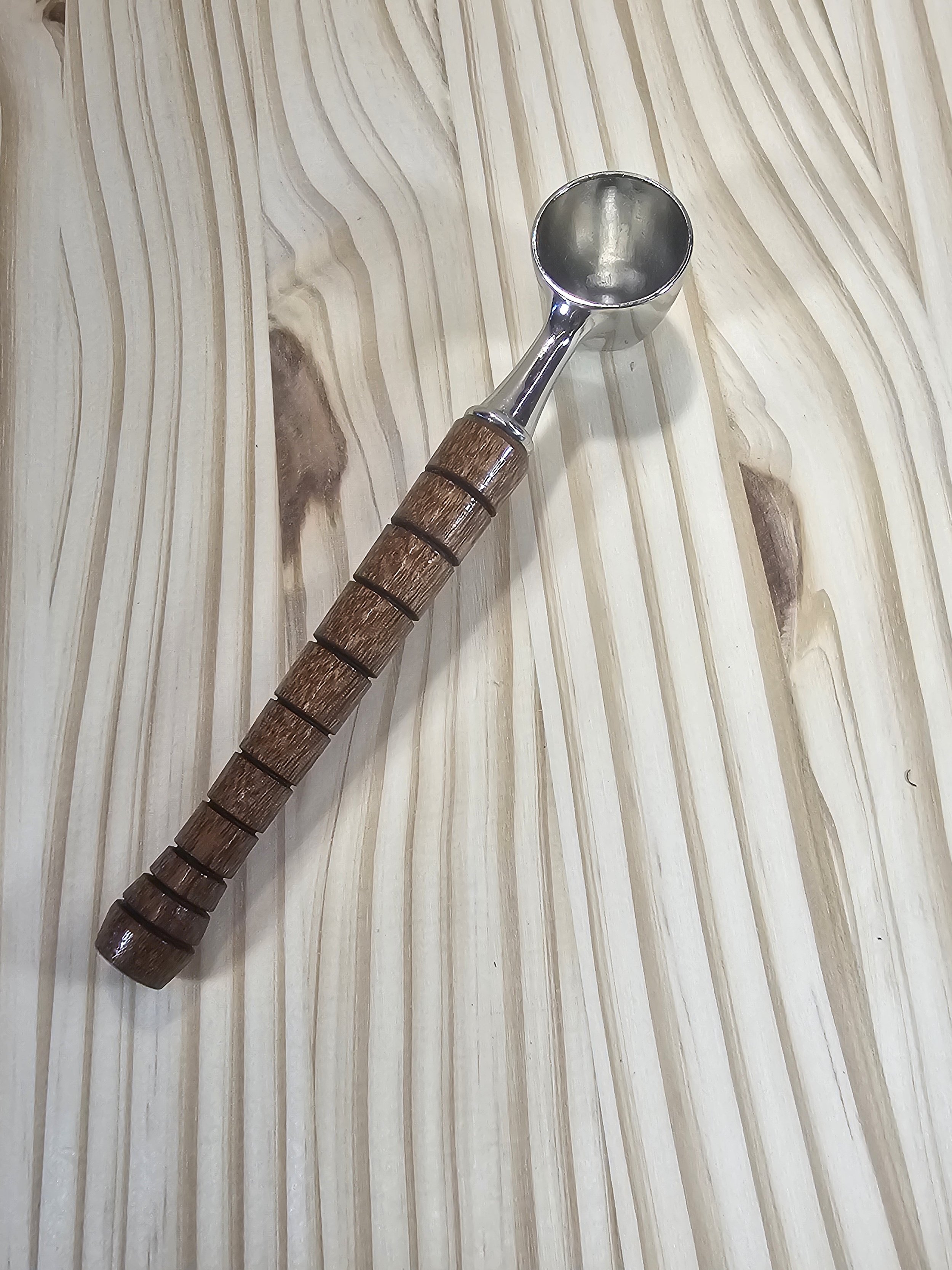 Coffee Scoop with Mahogany Wood Handle