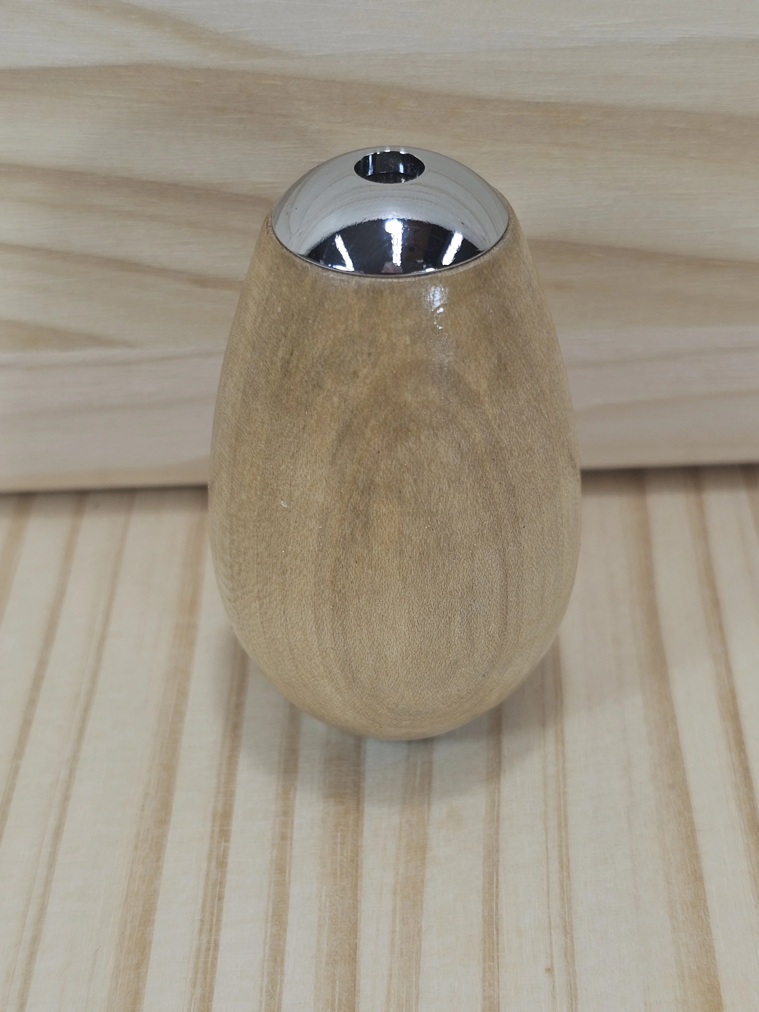 Hand-turned silver maple wood Kaleidoscope