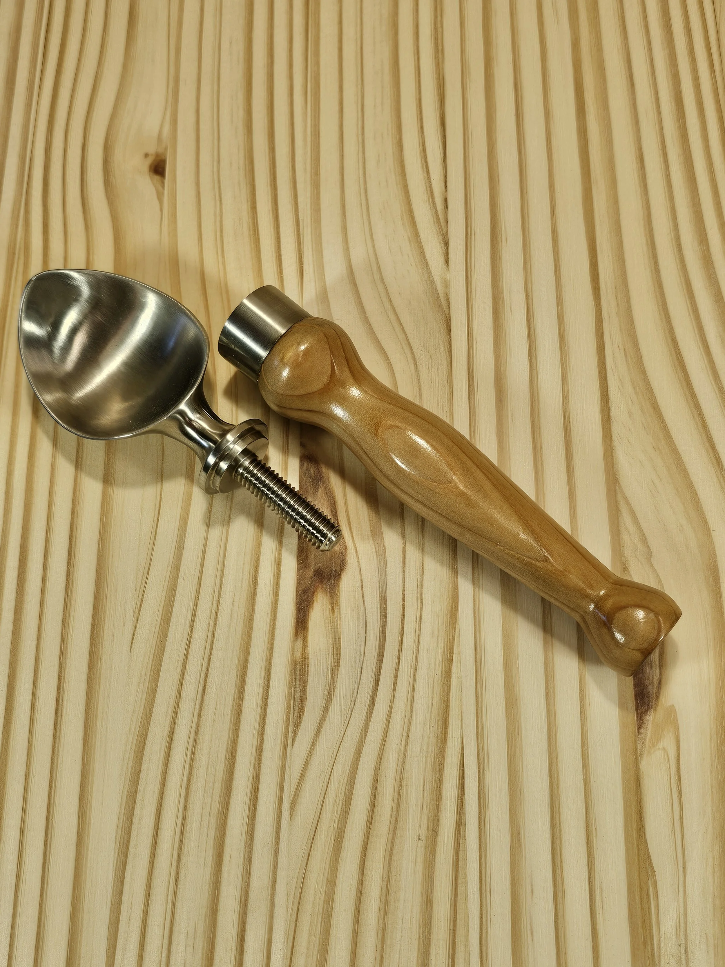 Ice Cream Scoop with Cedar Wood Handle