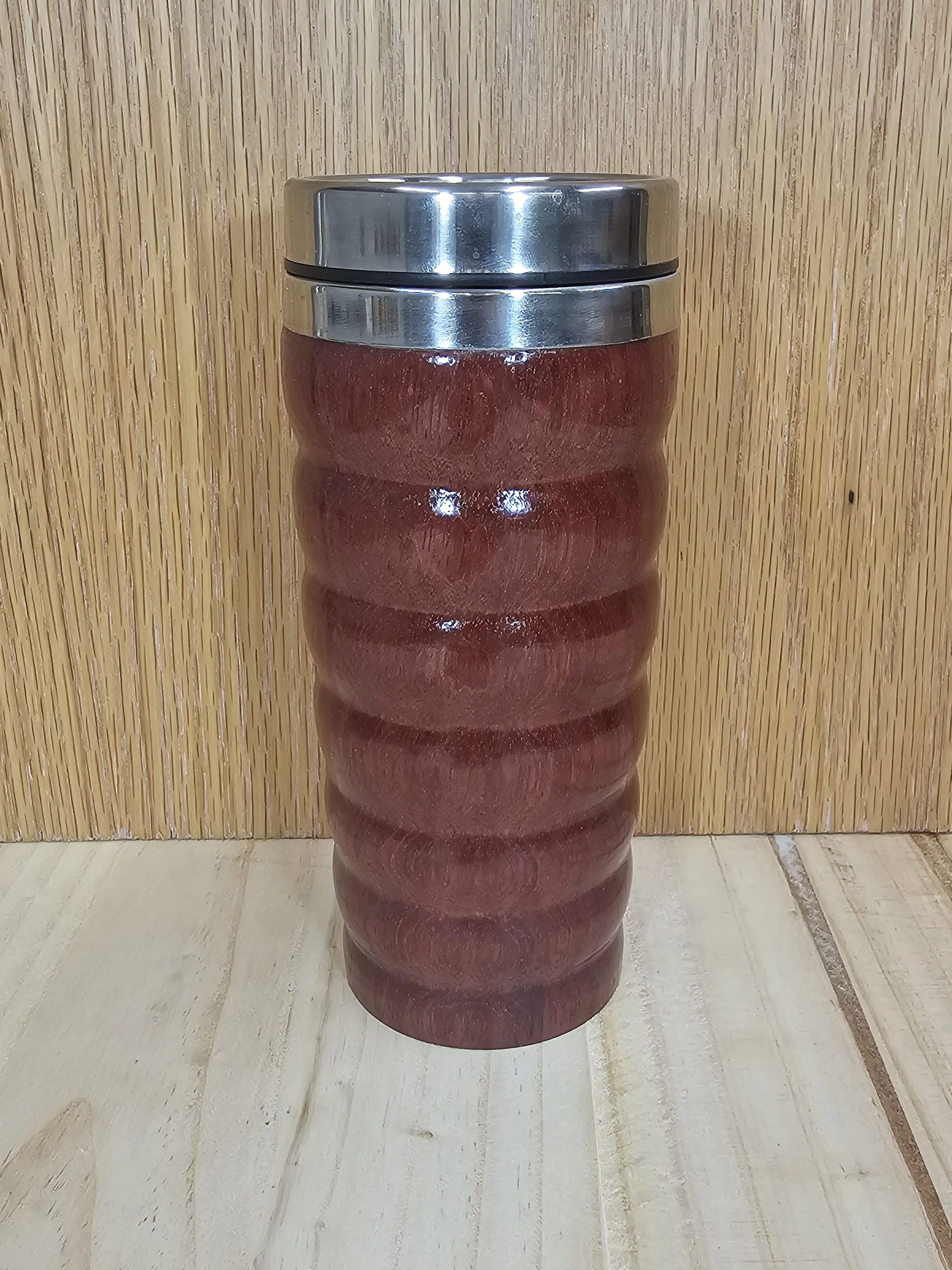 Purpleheart Wood Tumbler, 16 Ounce Capacity