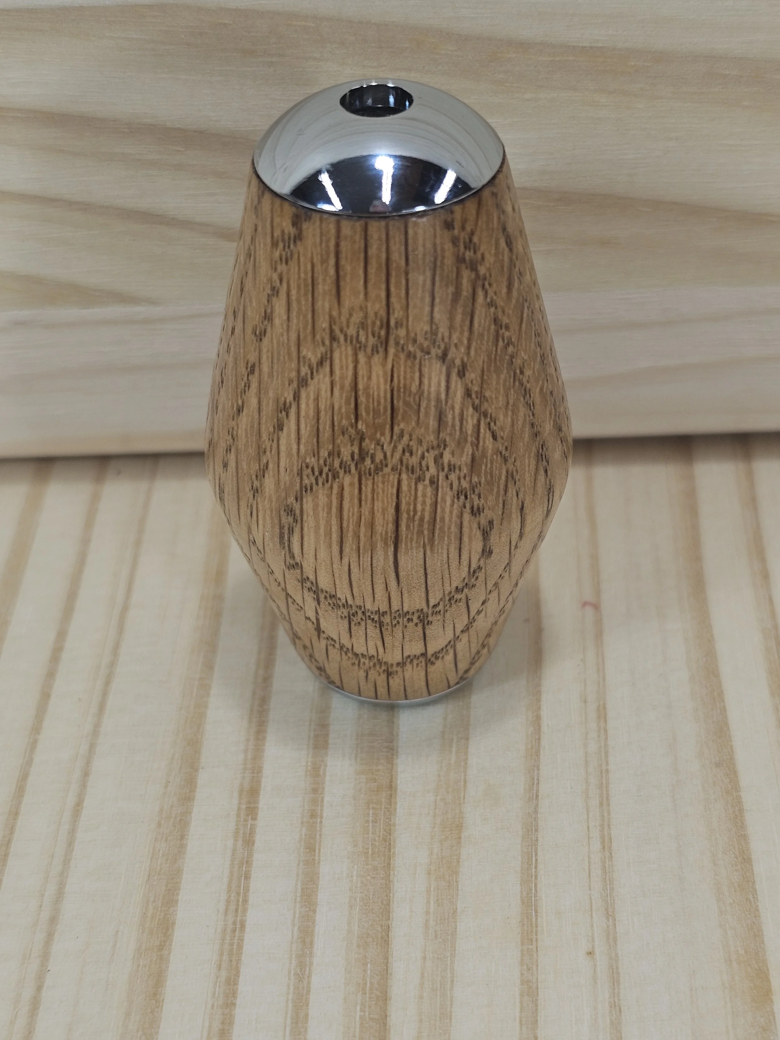 Hand-turned red oak wood Kaleidoscope