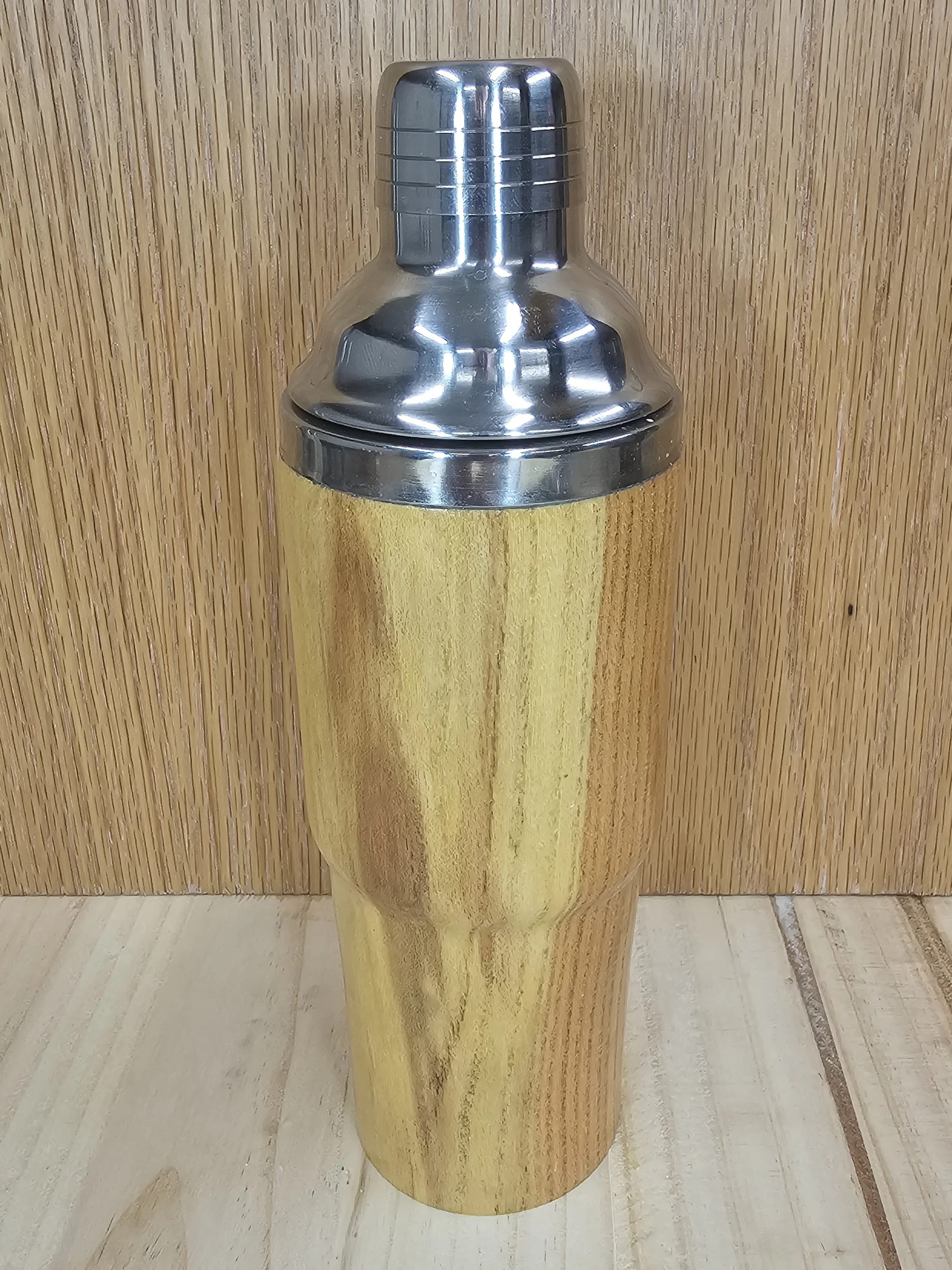 Black Locust Wood lined Cocktail Shaker