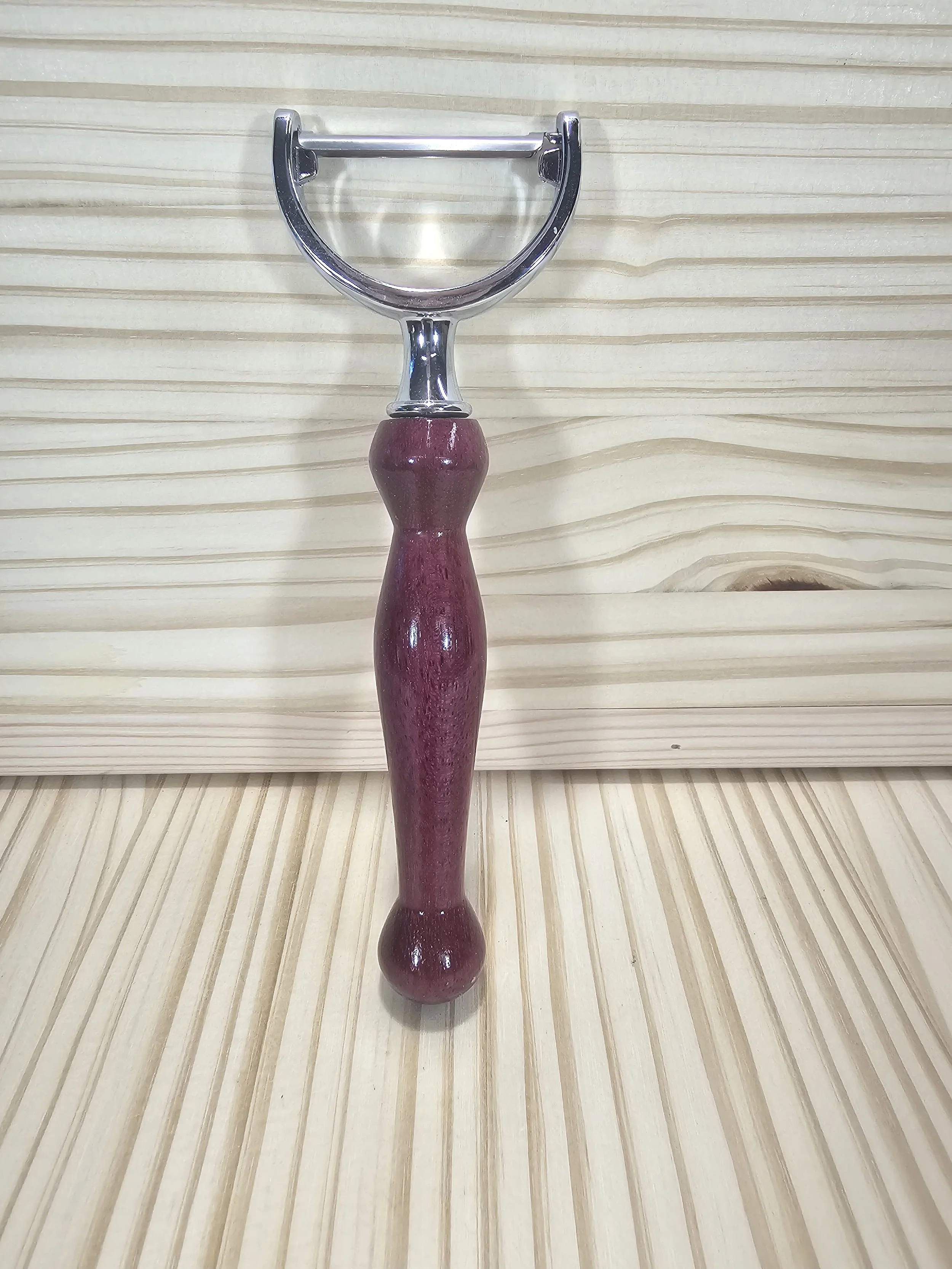 Vegetable Peeler with Purpleheart Wood Handle