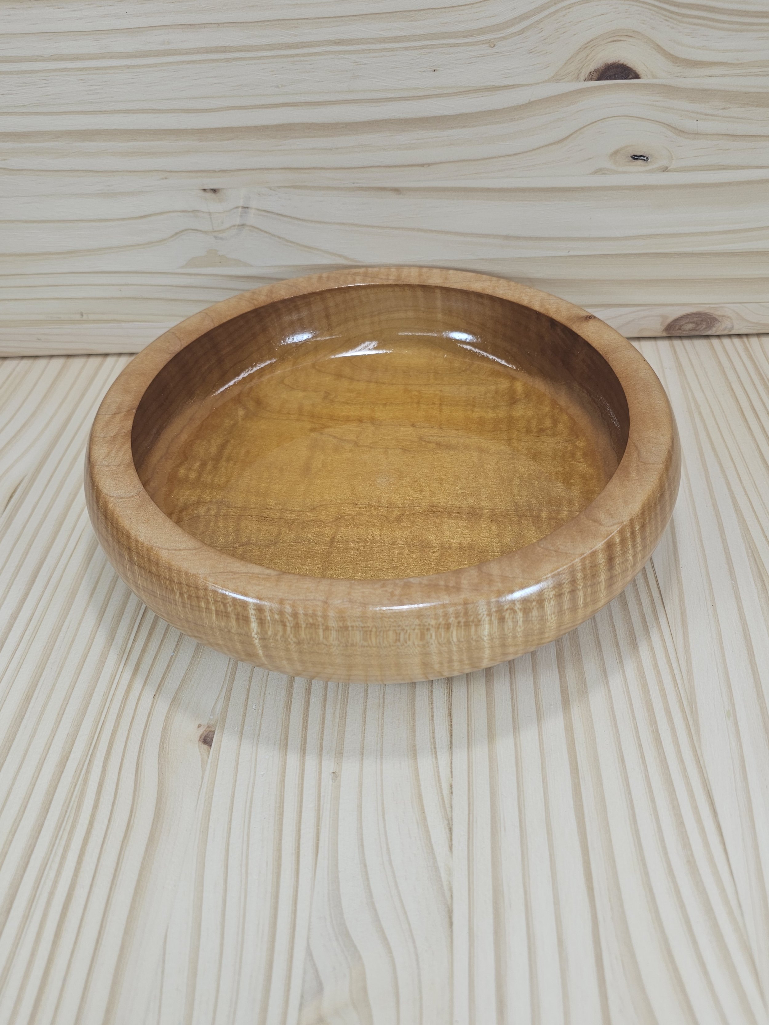 Highly figured maple salad bowl