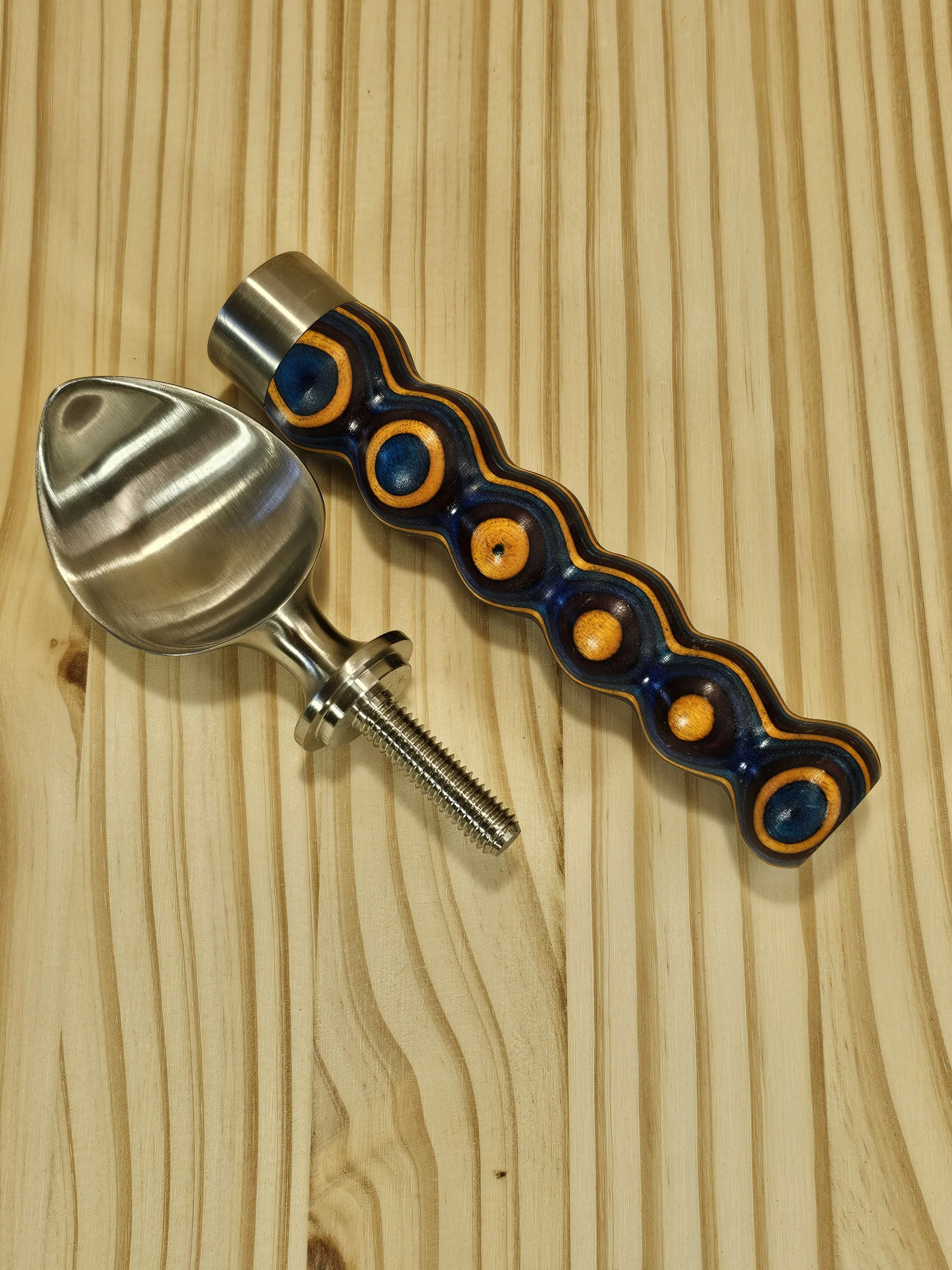 Ice Cream Scoop with Gemwood SpectraPly Wood Handle