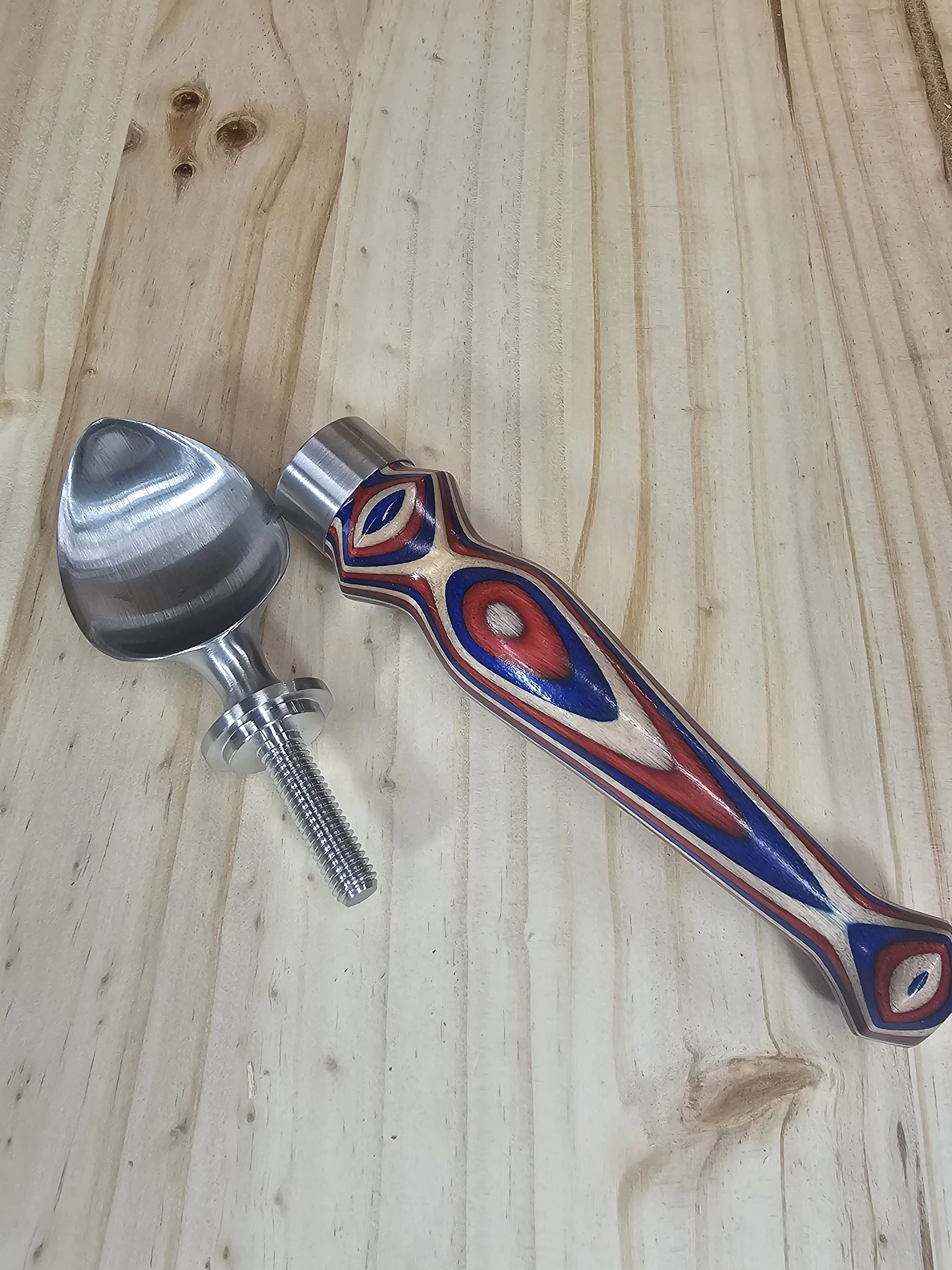 Ice Cream Scoop with Americana SpectraPly Wood Handle