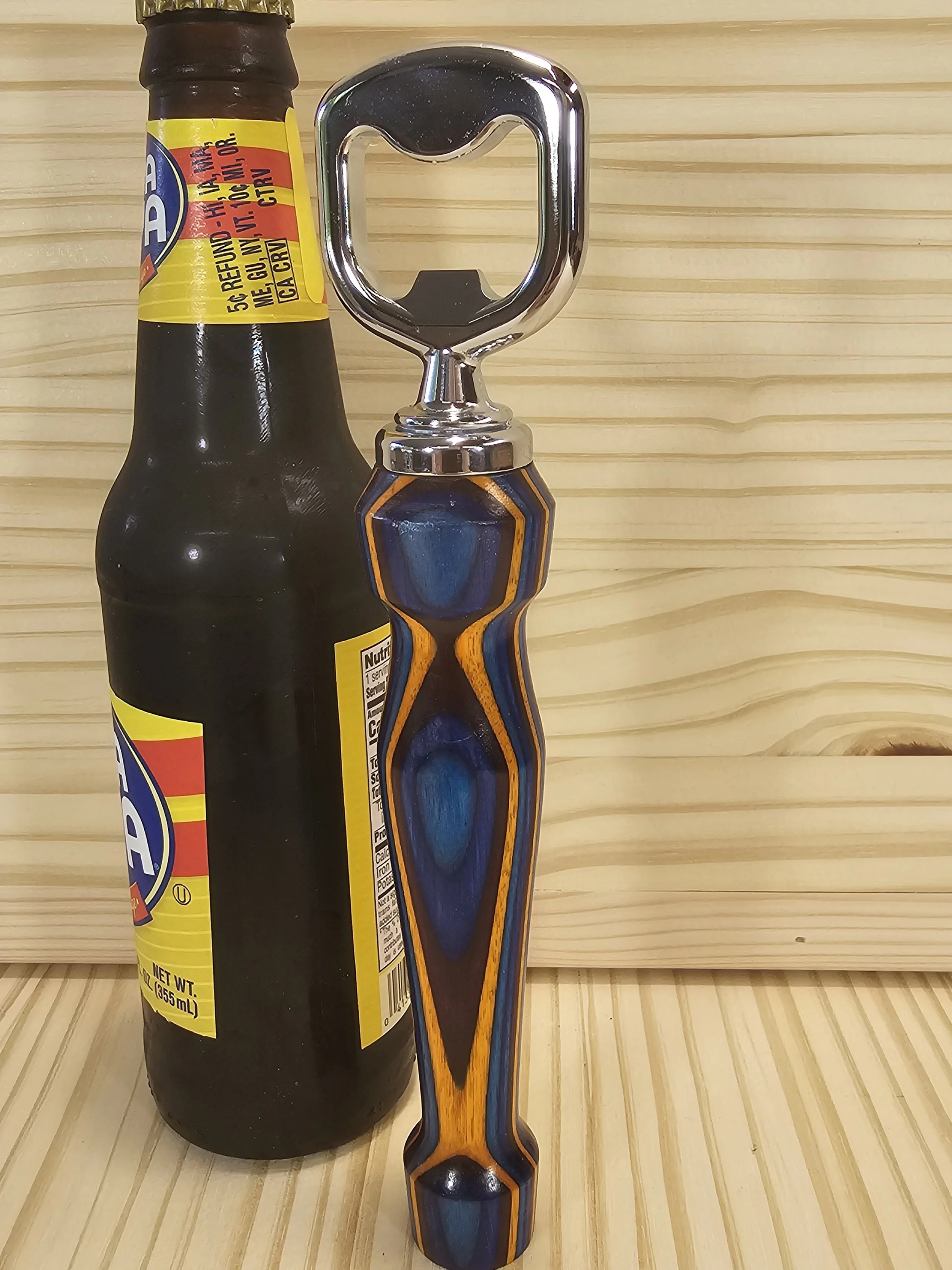 Bottle Opener with Gemwood patterned SpectraPly