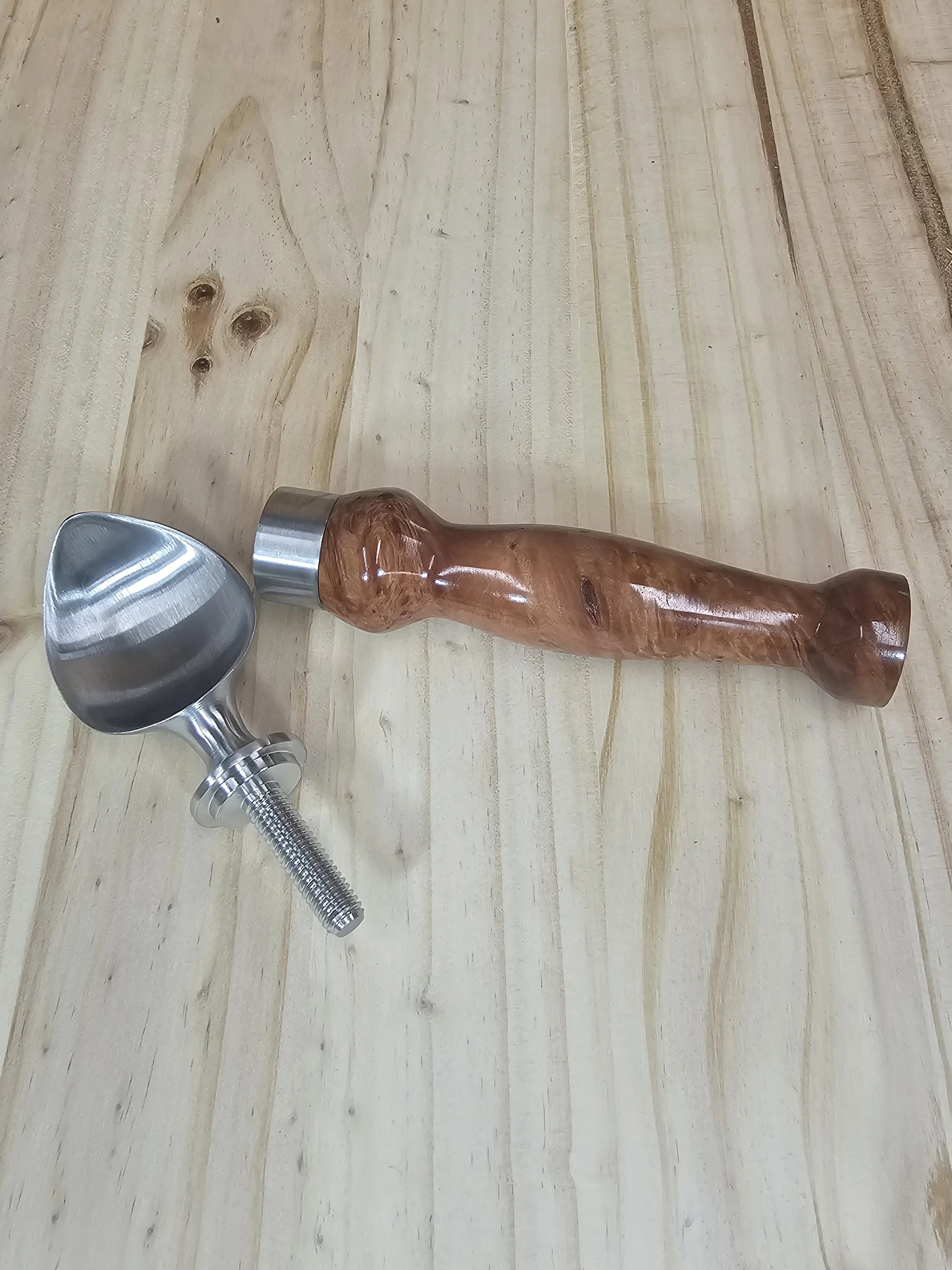 Ice Cream Scoop with interesting Burl Wood Handle