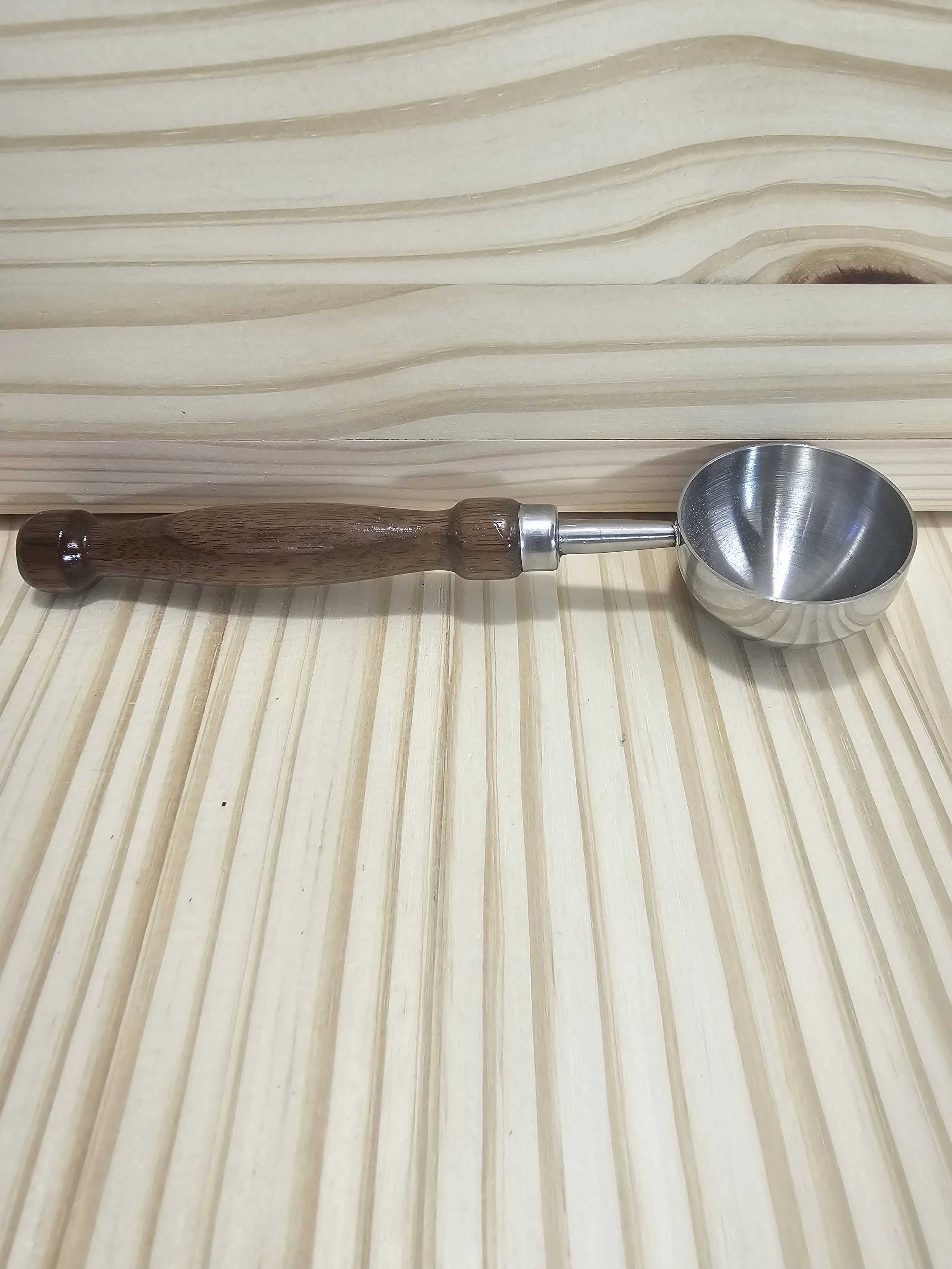 Large Coffee Scoop with walnut Wood Handle
