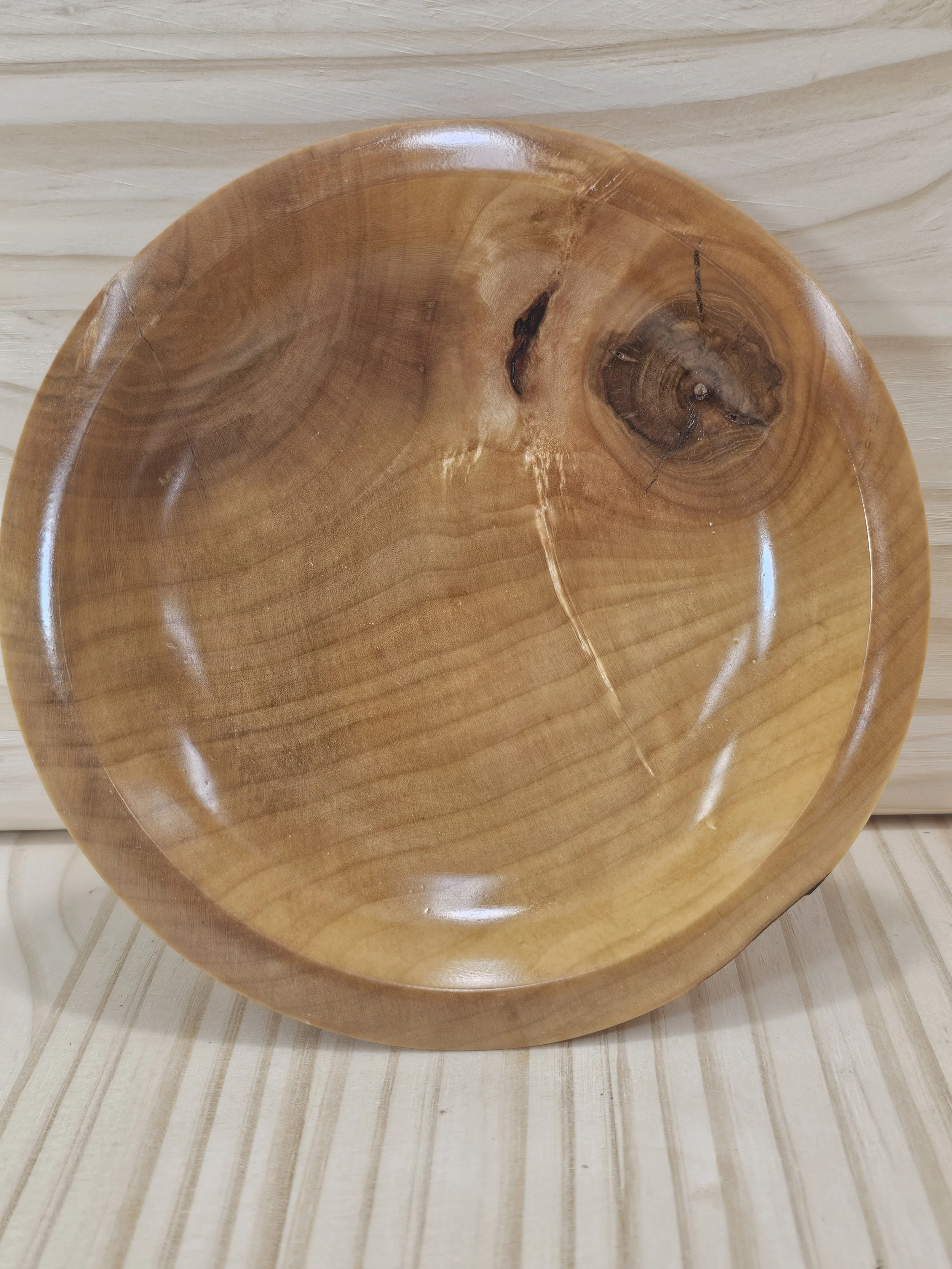 Small and Shallow Silver Maple Bowl - A thing for putting your keys into part 3
