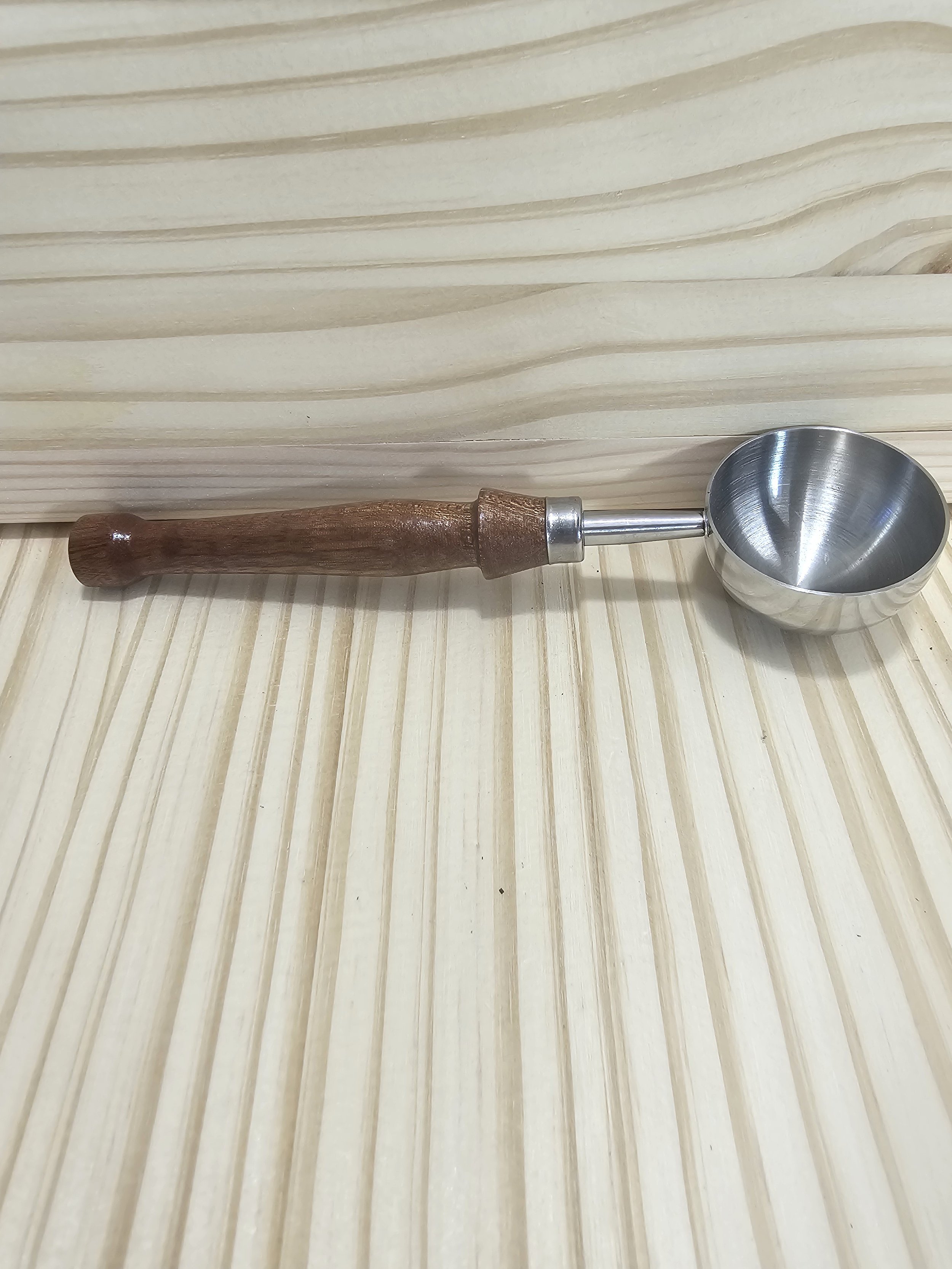 Large Coffee Scoop with Mahogany wood Handle
