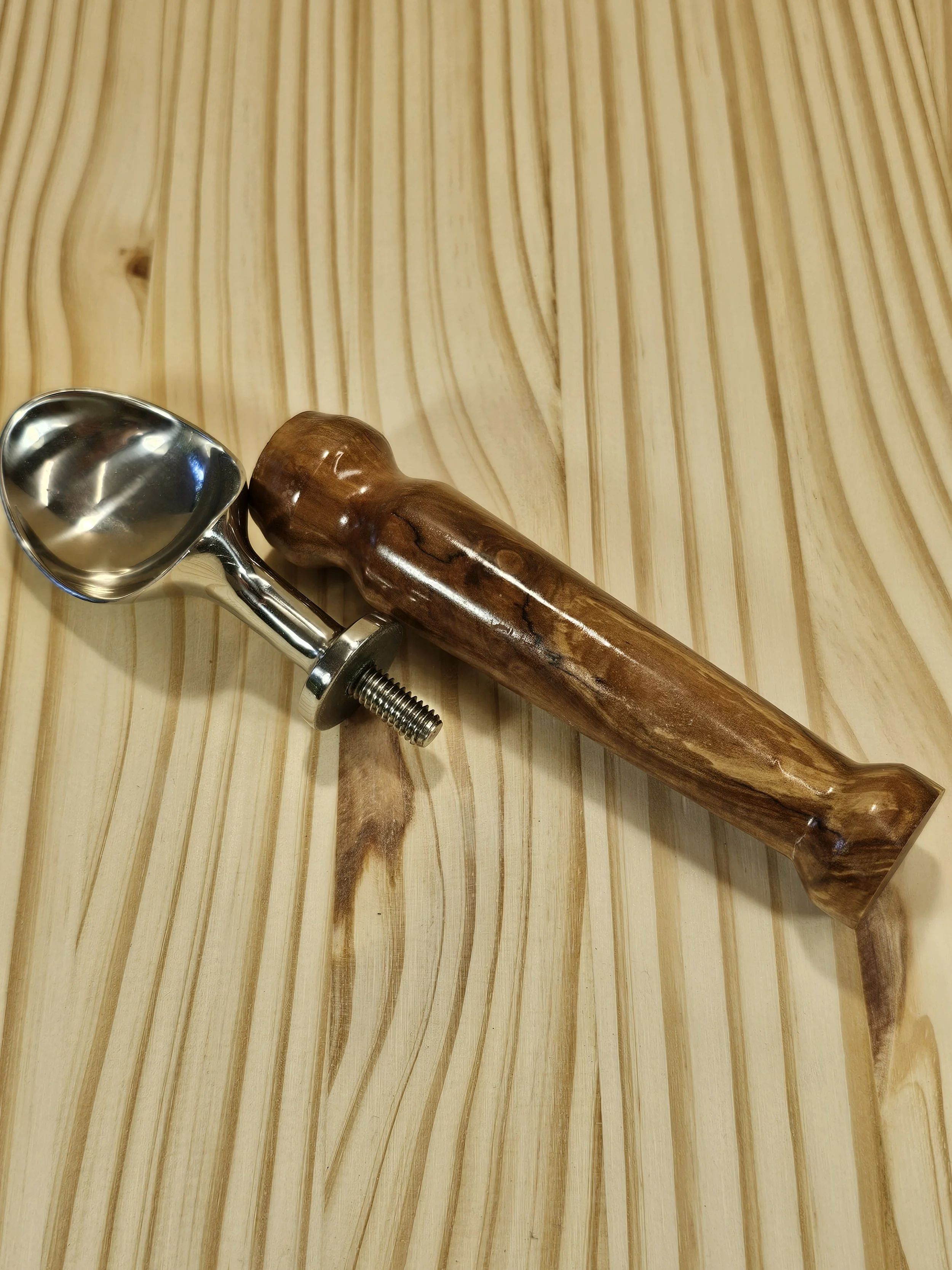 Ice Cream Scoop with Bradford Pear Wood Handle