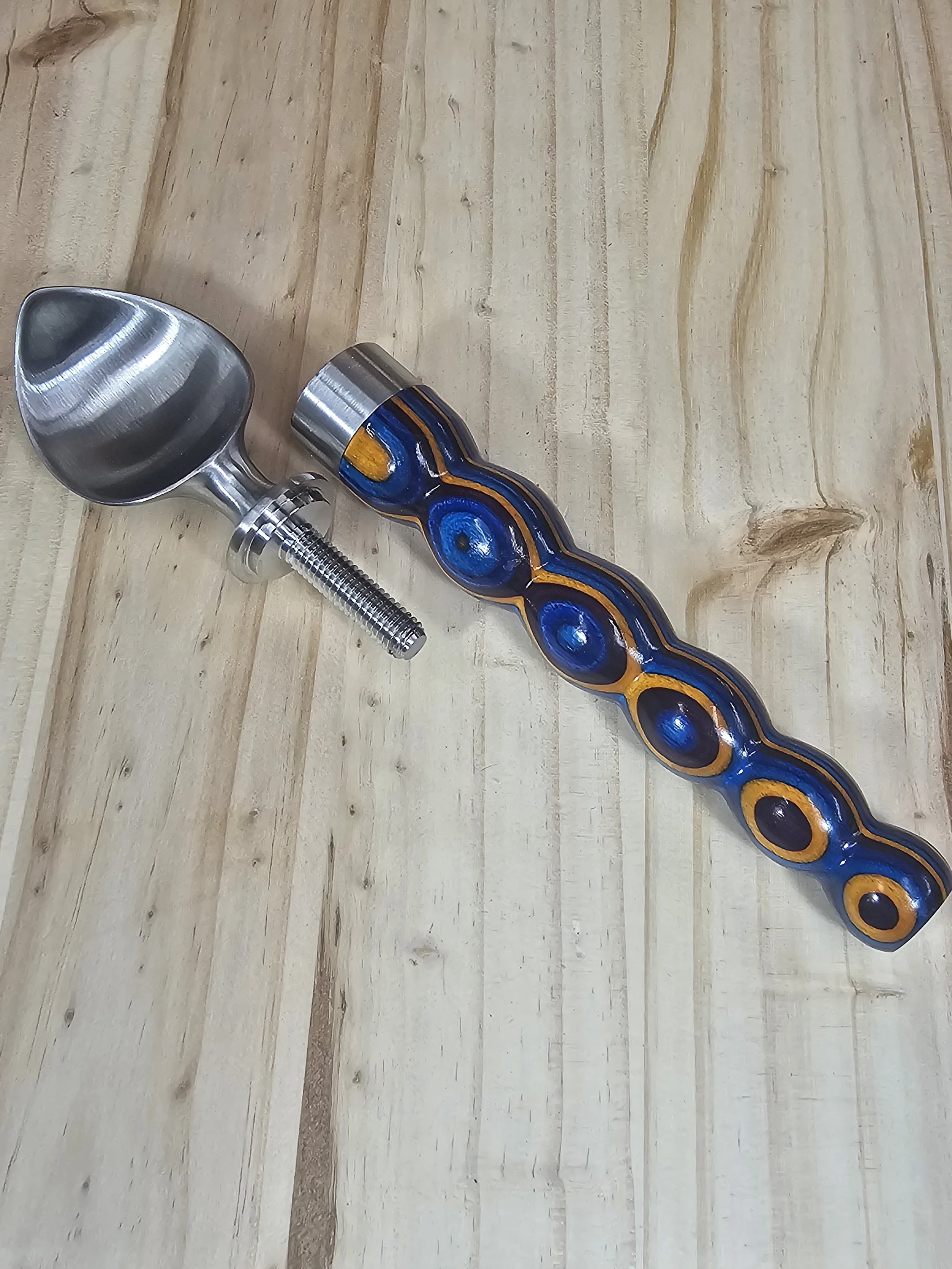 Ice Cream Scoop with Gemwood SpectraPly Wood Handle