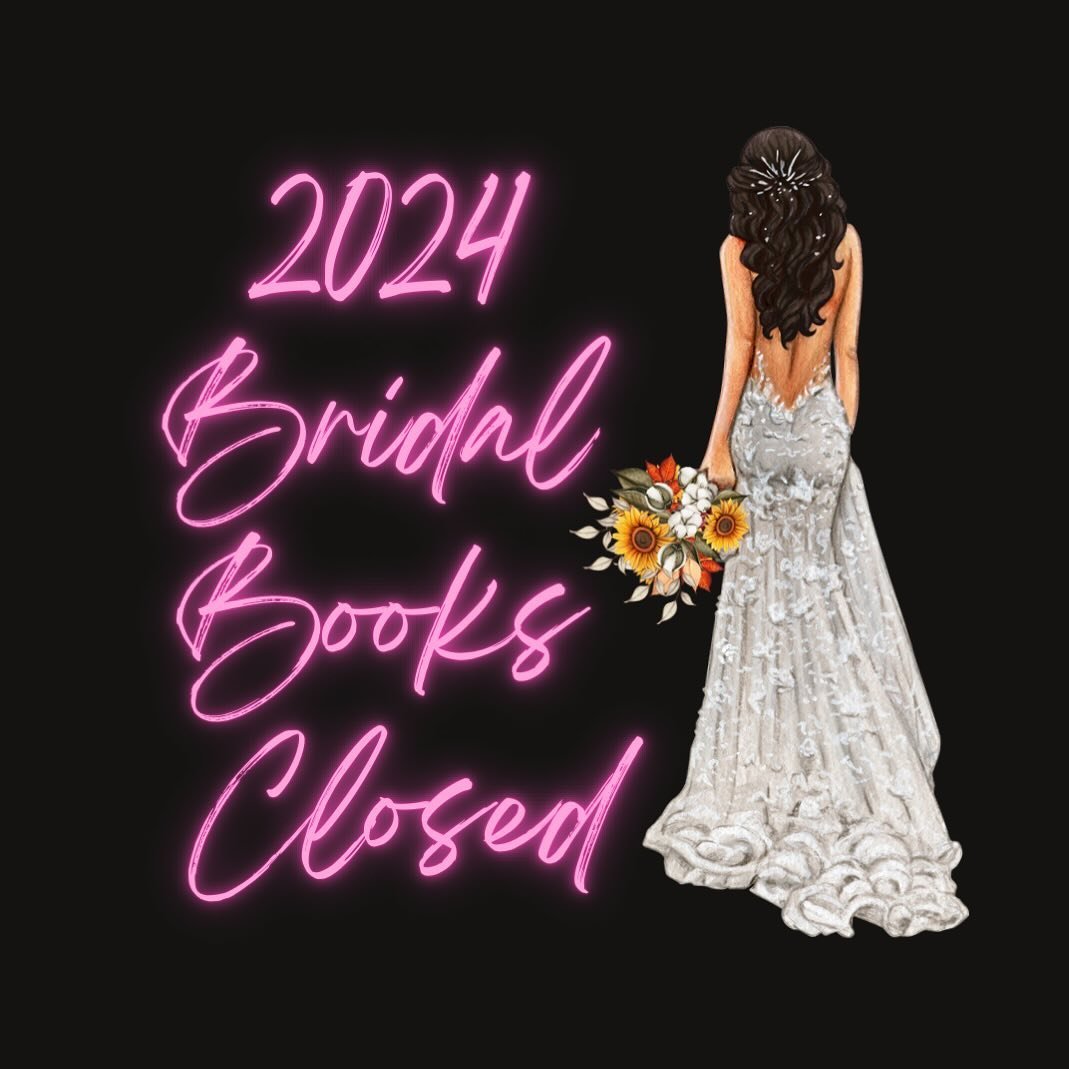 👋In an attempt to keep a promise to myself this year and not overbook myself with weddings (like I somehow did last year) I&rsquo;m officially closing my bridal books. 

I&rsquo;m making more time for personal health, family and other business ventu