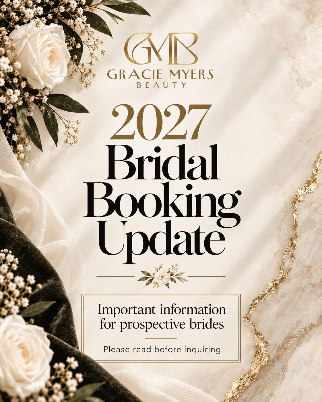 Quick note for future brides while I continue to 2027 🤍☺️