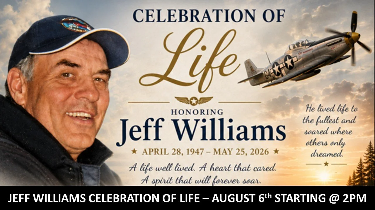 JEFF WILLIAMS CELEBRATION OF LIFE - AUGUST 6th @ 2PM

Friendly reminder of the Celebration of Life for the incredibly kind, caring, and loving Jeff Williams this Thursday, August 6th on the front lawn of Louie's Landing.

Please come celebrate this w
