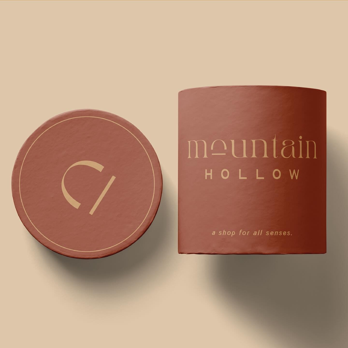 branding design concept for @mountain_hollow 🧡 

a shop that is set on creating an environment that encourages connection with self, nature and creative arts. this concept showcases typography details and a color palette that was deeply inspired by 