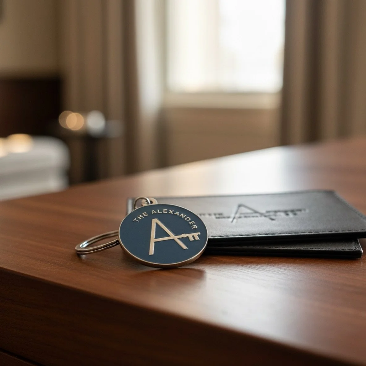 a branded keychain?! chefs kiss. 

full design for an Aker property, The Alexander, coming soon.