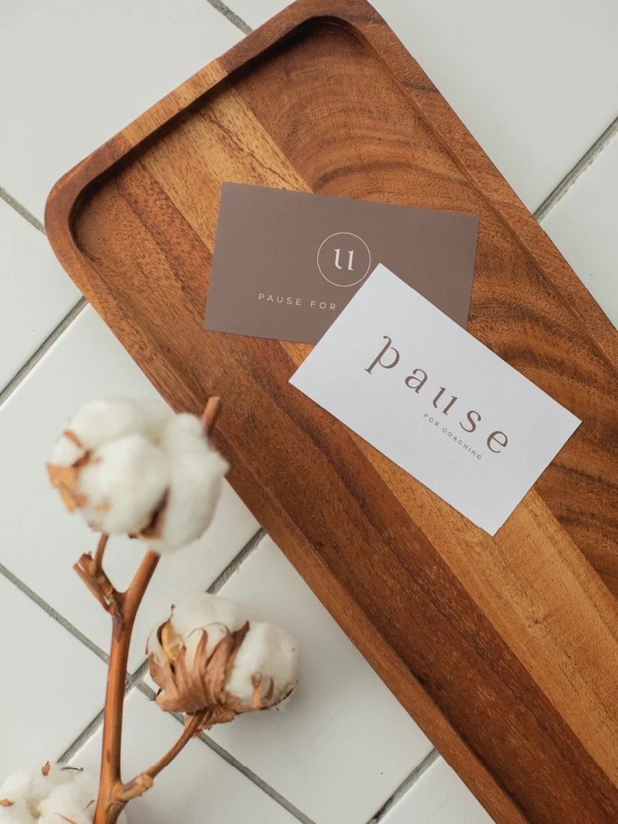 pause for coaching is all about grounding, clarity, and giving women the space to reconnect with themselves&hellip; and the branding had to feel like that too. 

this project was all about translating a personal journey into visuals that reflect bala