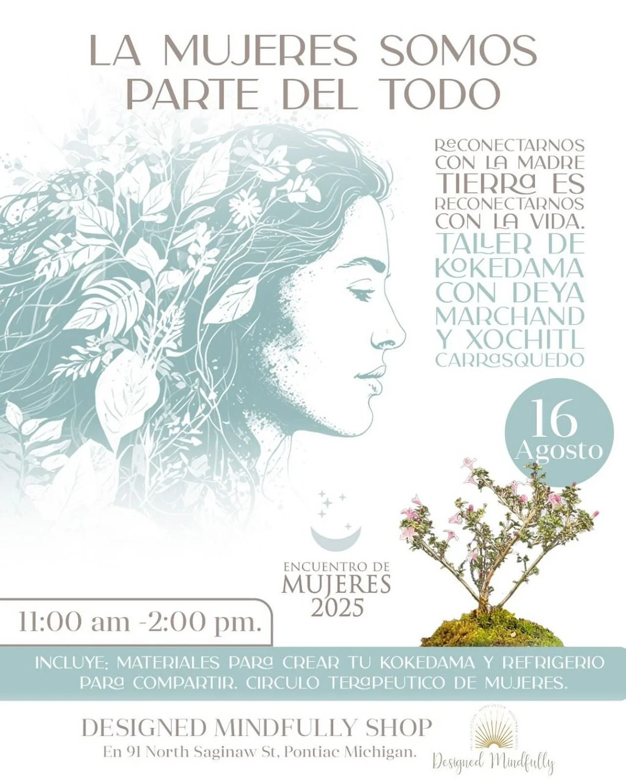 &ldquo;LA MUJERES SOMOS PARTE DEL TODO&rdquo;.
Reconectarnos con la madre tierra es reconectarnos con la vida. 

Poco a poco vamos aprendiendo a conectar con el silencio que albergamos en nuestro interior y vamos siendo m&aacute;s conscientes de que 