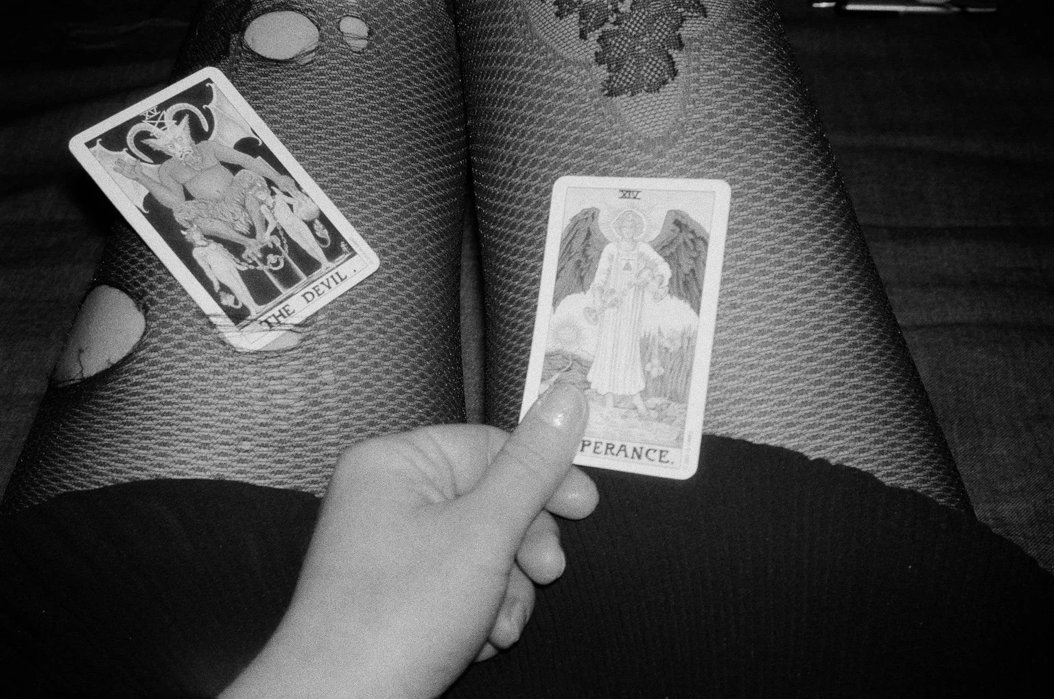 From the Nigredo series, 2022. Black-and-white analogue film photography.