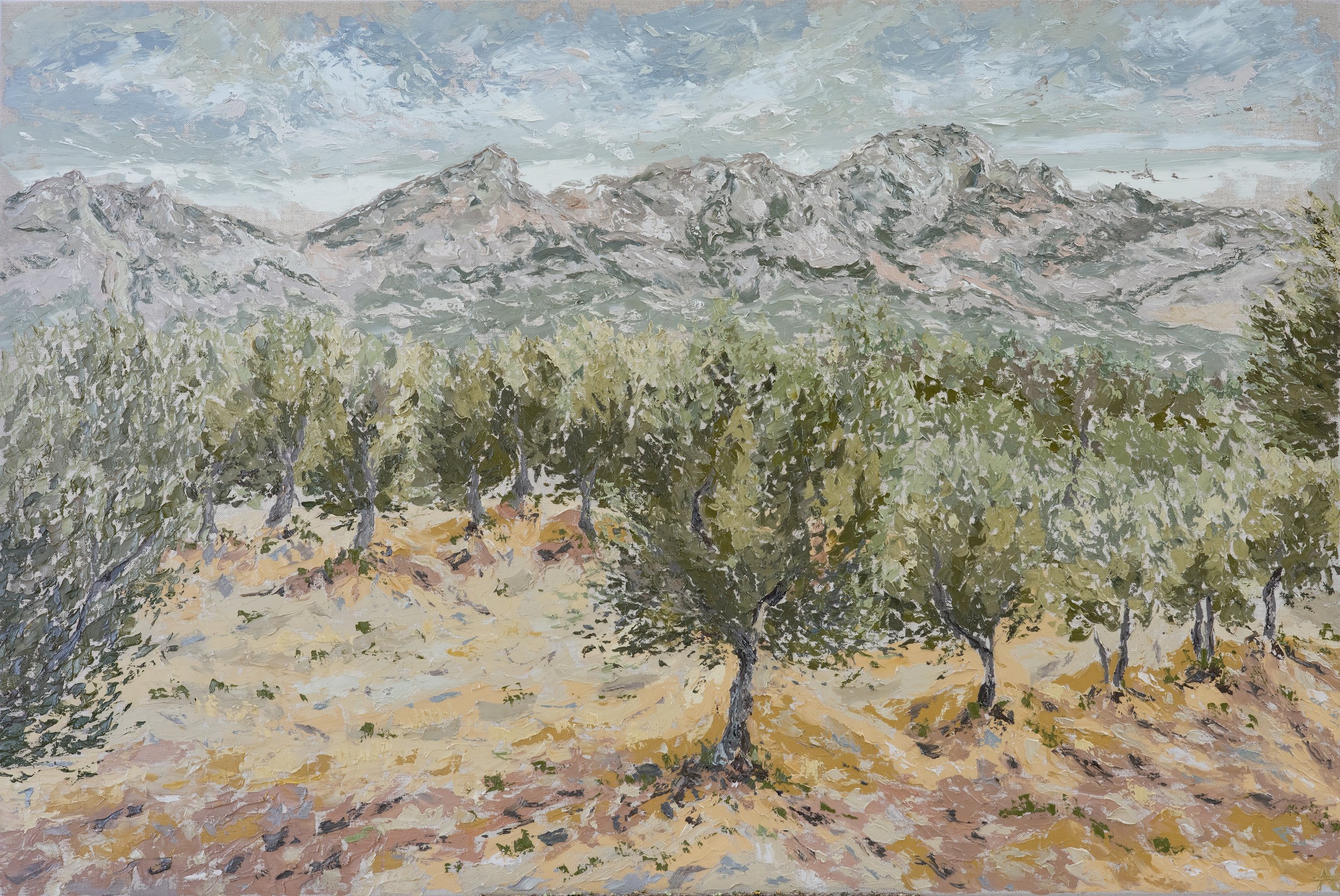 Aureille, 2023. Oil on linen. 180x120cm / 71x47 inches (private collection)