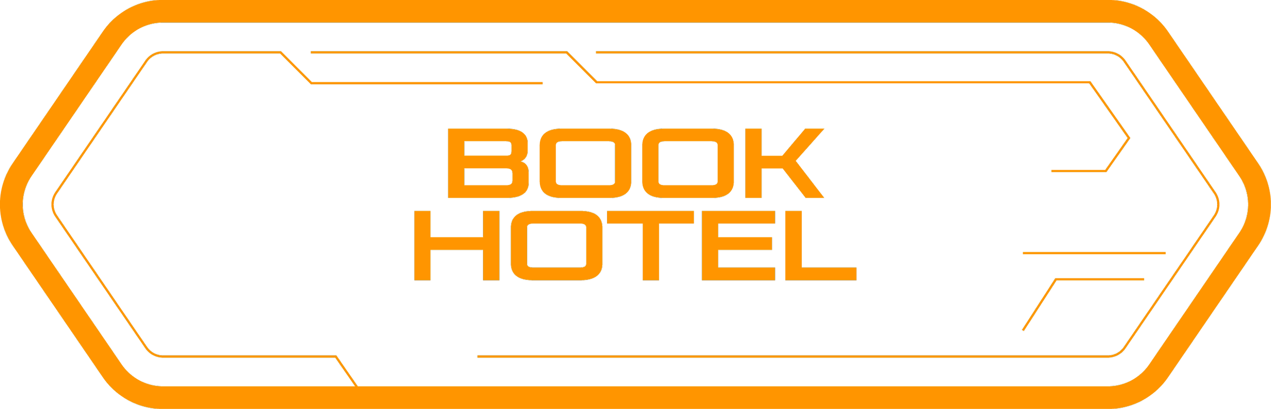 Orange County Book Hotel - Glowing Tron Style Button