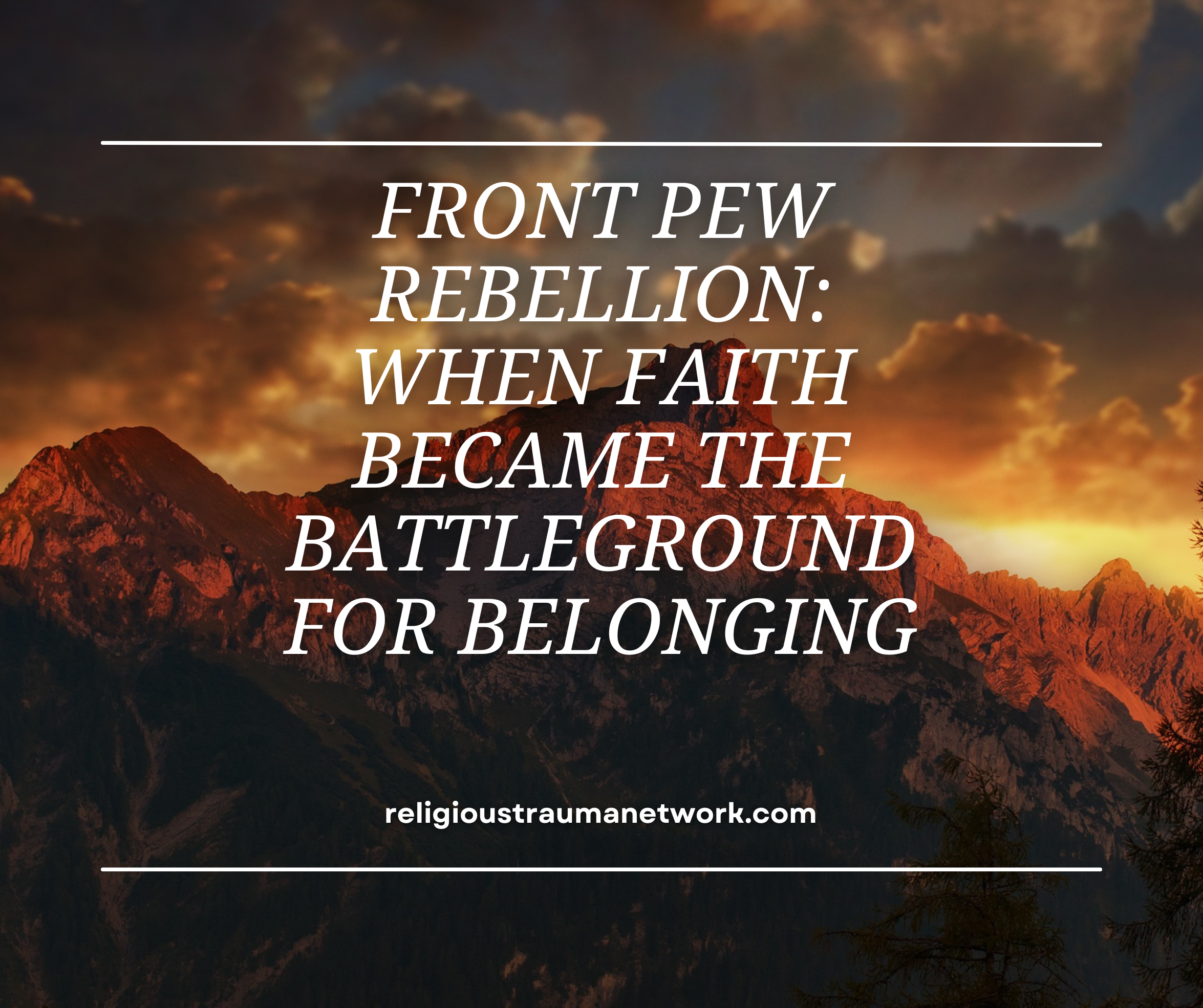 Front Pew Rebellion: When Faith Became the Battleground for Belonging