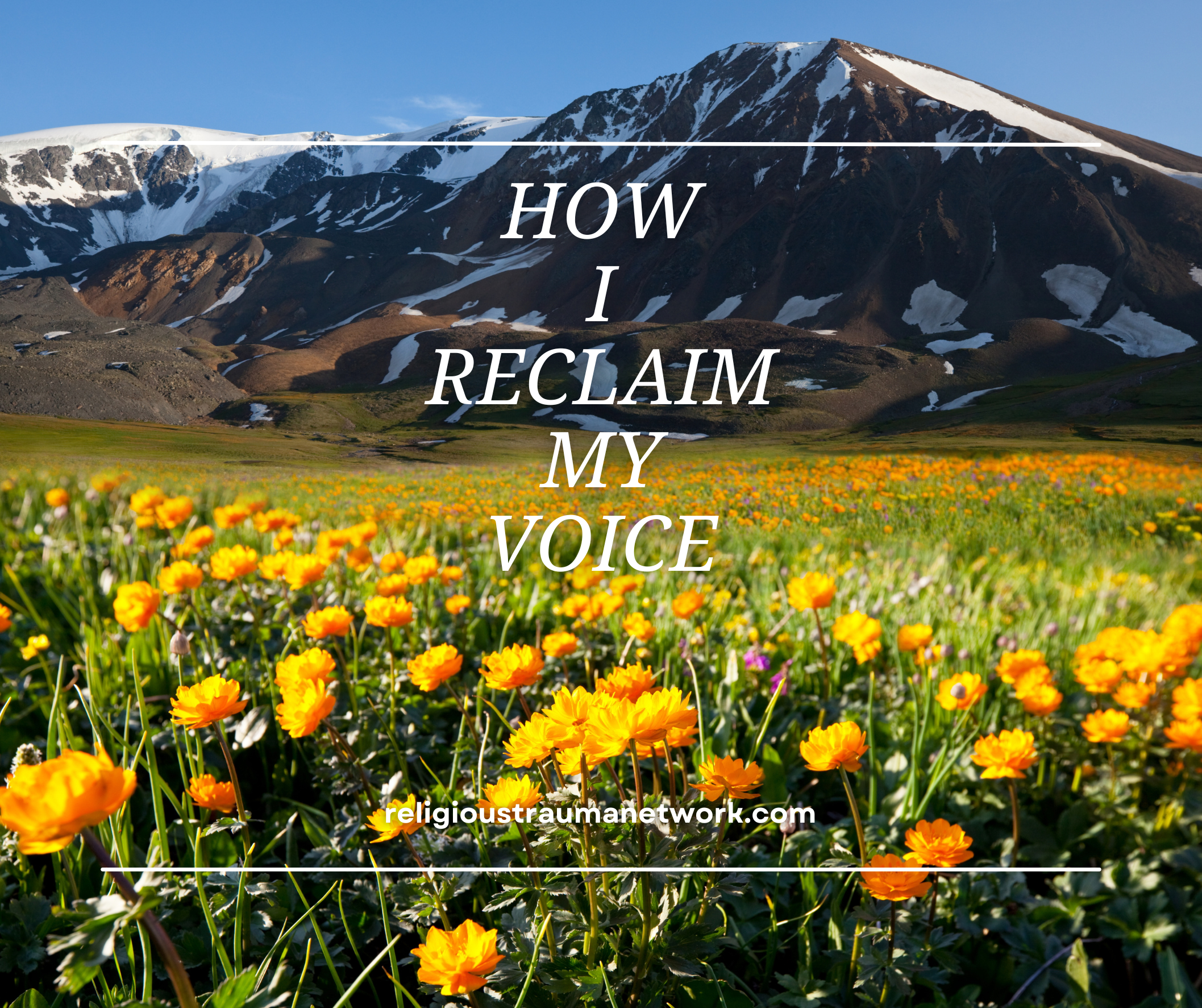 How I Reclaim My Voice