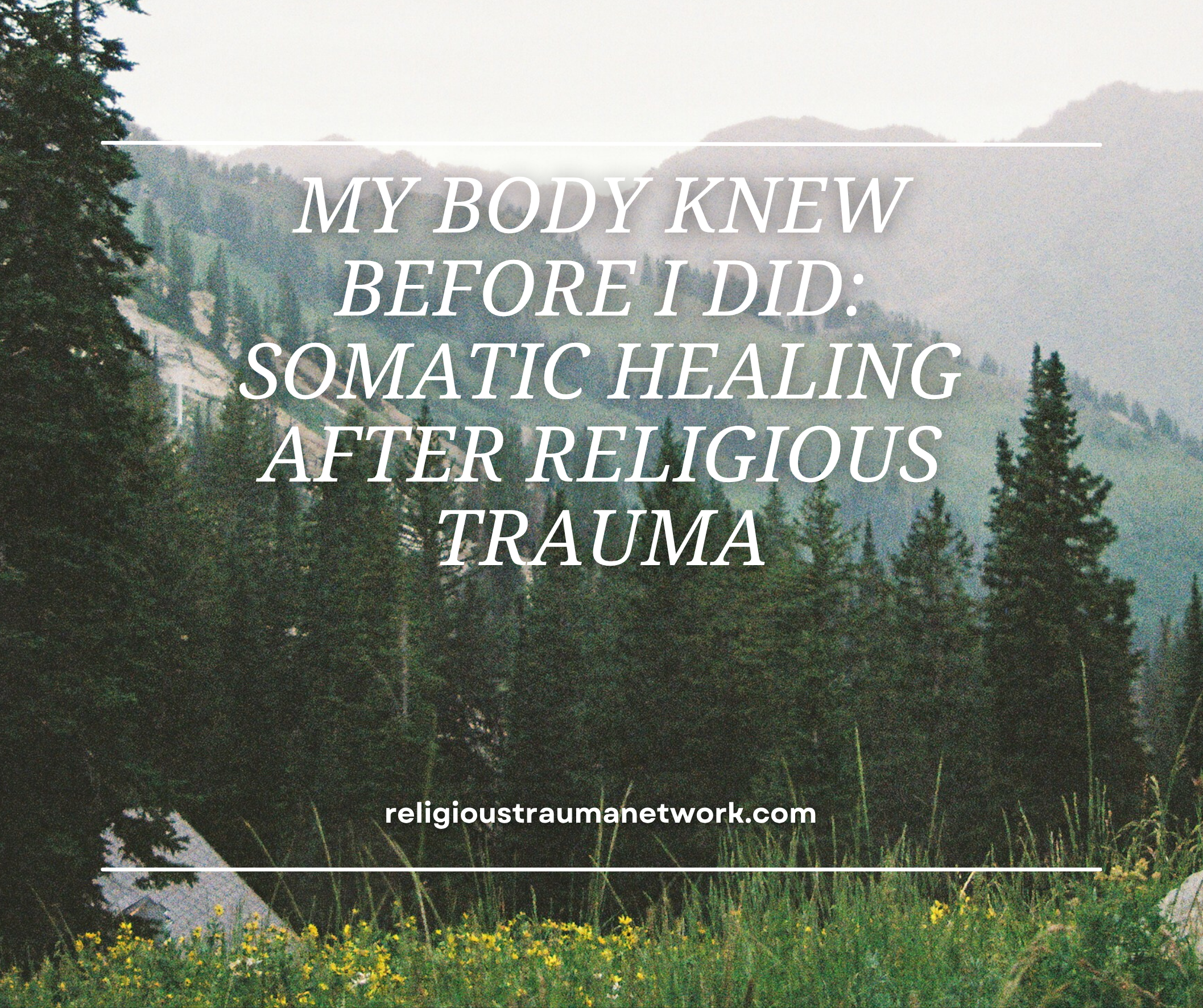 My Body Knew Before I Did: Somatic Healing After Religious Trauma