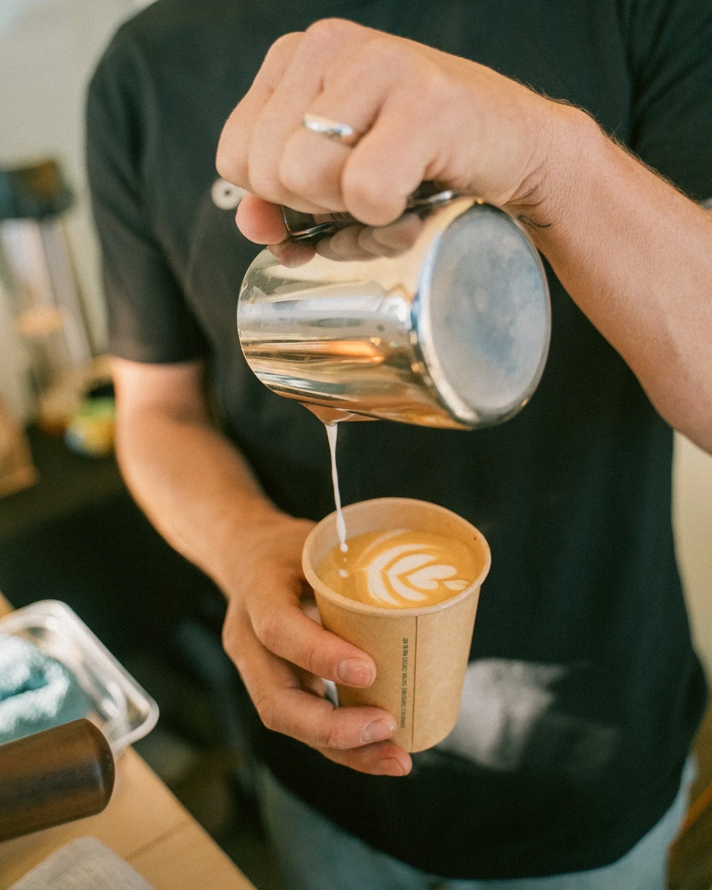 Coffee cart is serving drinks today (Wednesday) and Friday from 7:30am-11:30am at @oddboxcoffee !!