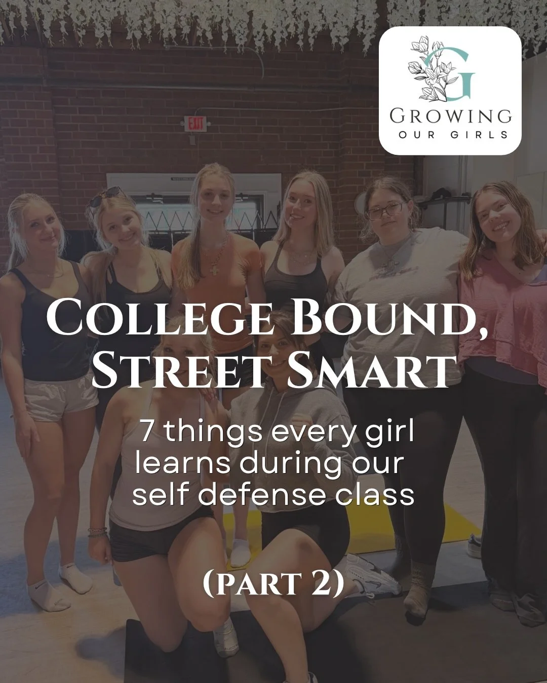 Last week, we shared a look inside the in-home portion of College Bound, Street Smart (part 1). This week, we&rsquo;re highlighting part 2:  self-defense training led by expert instructor @ladyselfdefense.

Girls learn practical safety strategies, aw