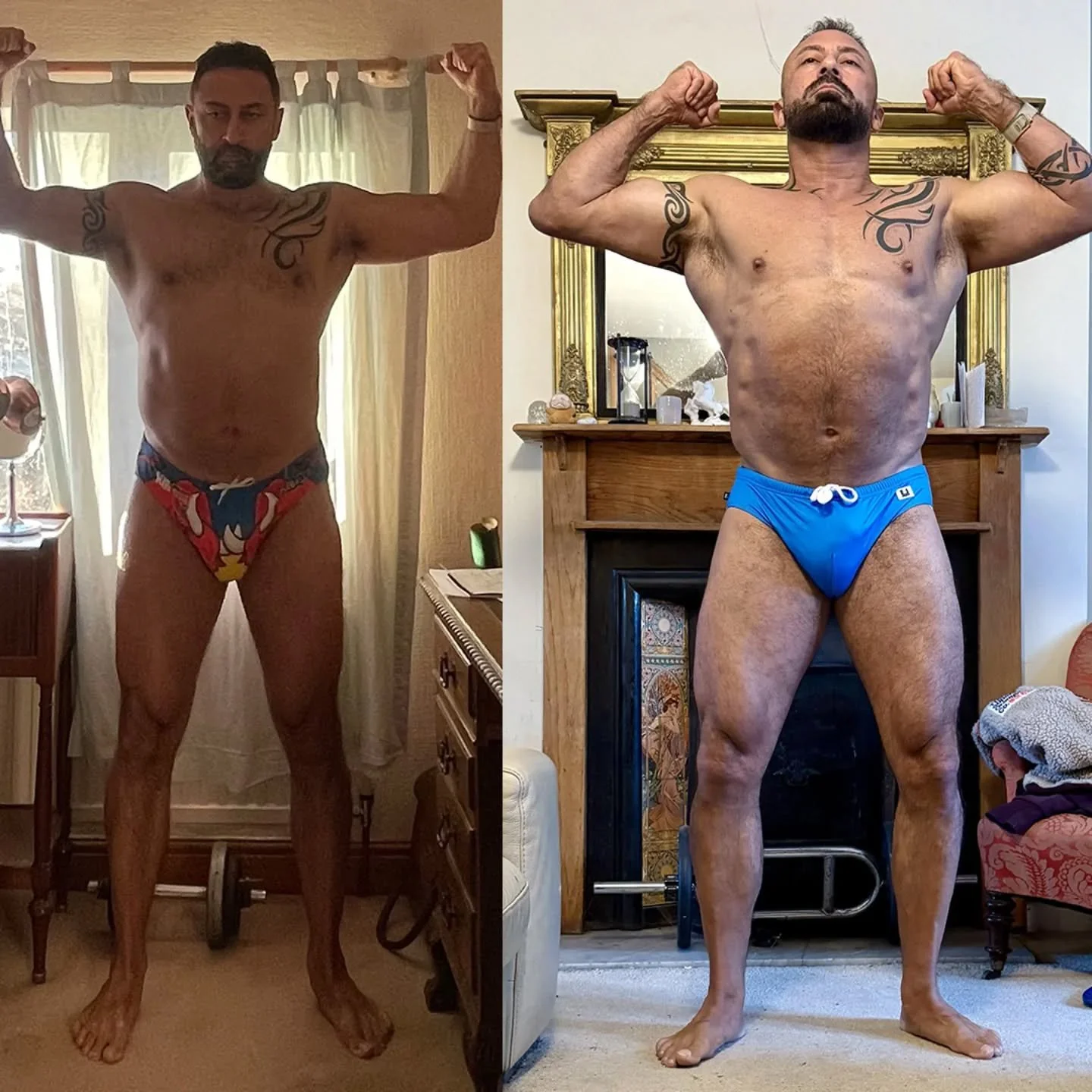 Our big boy @the_gym_surgeon was The Bear Trainer's first ever client. He has worked VERY hard, listened to his coach and eaten the food. Couldn't be prouder of this guy. The discipline and drive he has is just perfect! What a guy...let's keep going!