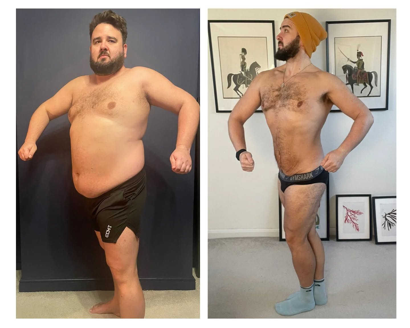 This is a body transformation!! 

Our boy @bearhugsanddeadlifts has been working HARD for just over a year and this is the result! 

135kg to 97kg! (300lb to 213lb!)

I'm immensely proud of him and his work day in day out! 

If you want a body transf