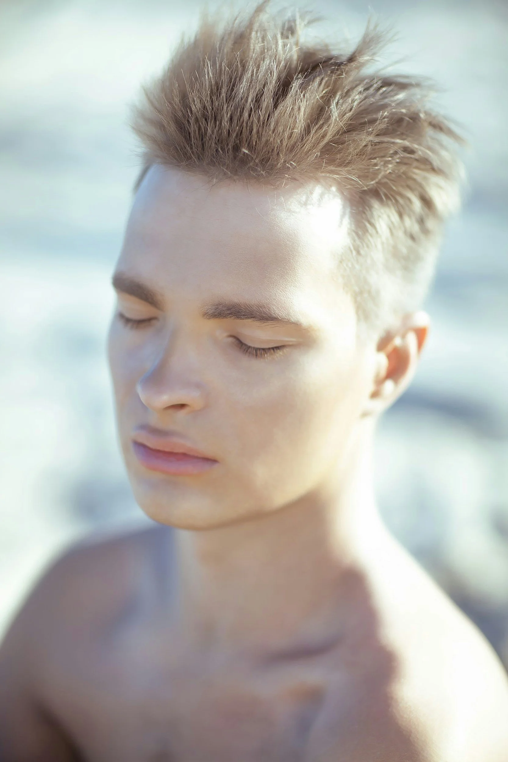 men women hair style editorial spring