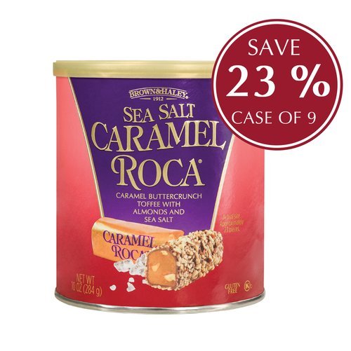 10 oz Sea Salt Caramel ROCA Canister | Case of 9 Canisters