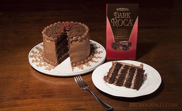 Dark ROCA Cake — Brown & Haley | Almond ROCA
