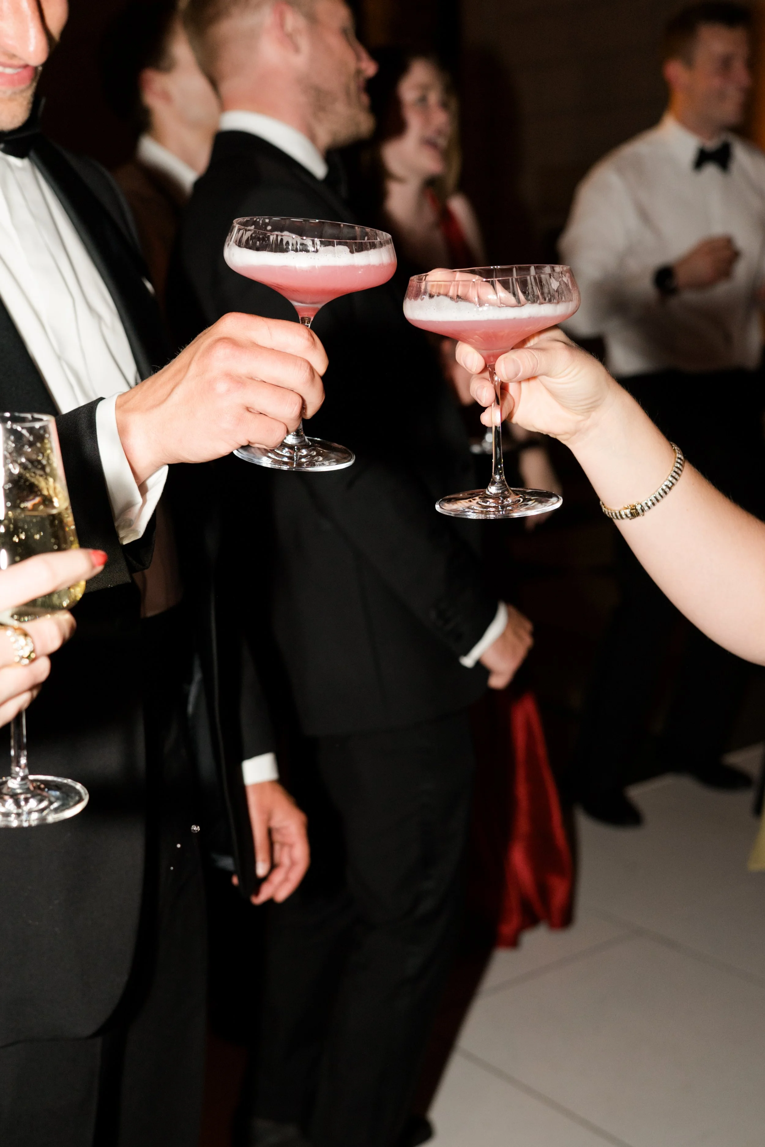 Guests enjoying cocktails at a private party planned by Emma Joy.