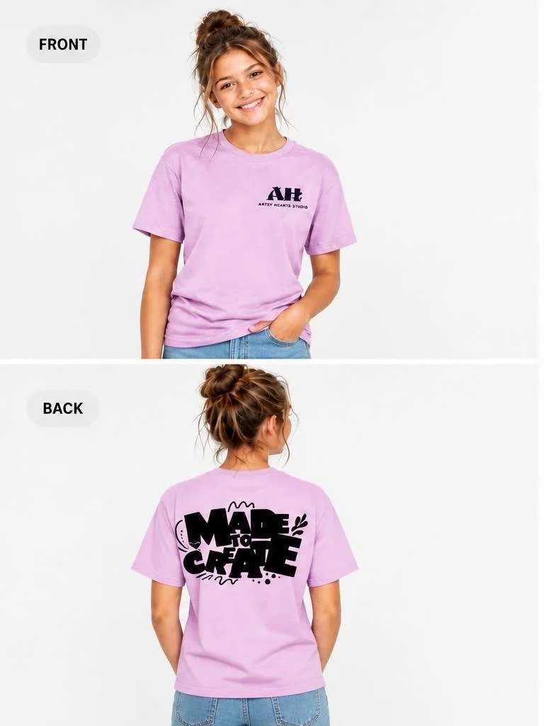 Keep+the+front+logo+design+on+both+people+exactly+the+same%2C+and+replace+the+back+design+with+the+attached+%E2%80%9CMADE+TO+CREATE%E2%80%9D+artwork.+Create+a+few+polished+front-and-back+product+views