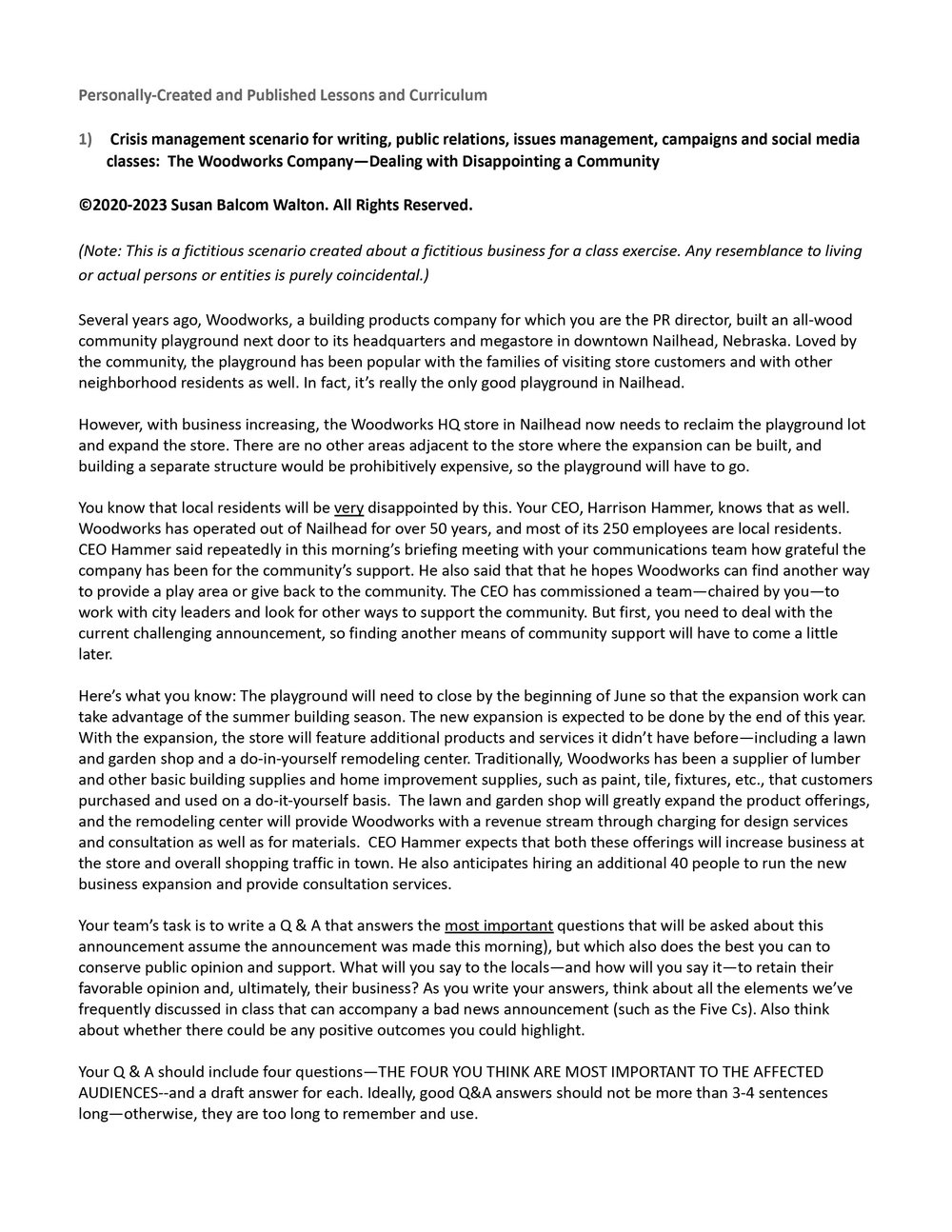   Articles displayed with permission from Strategies &amp; Tactics  