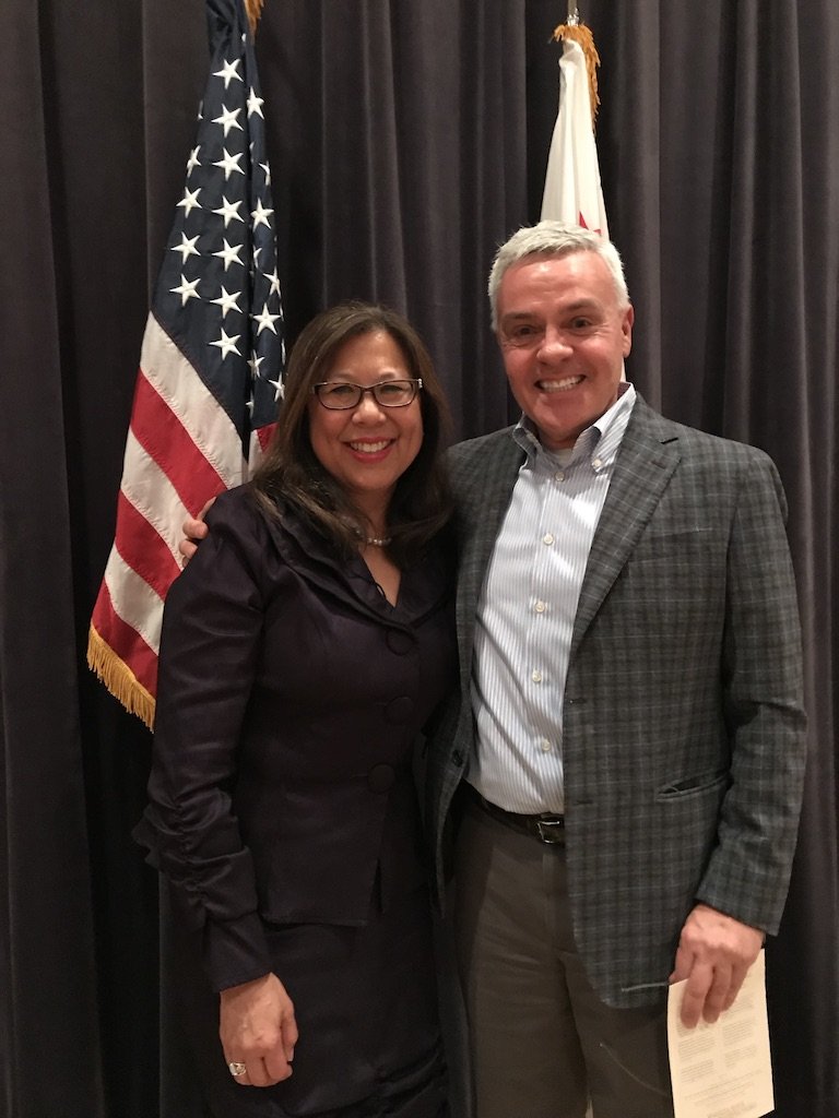  Former California State Controller Betty Yee and Michael Colbruno 