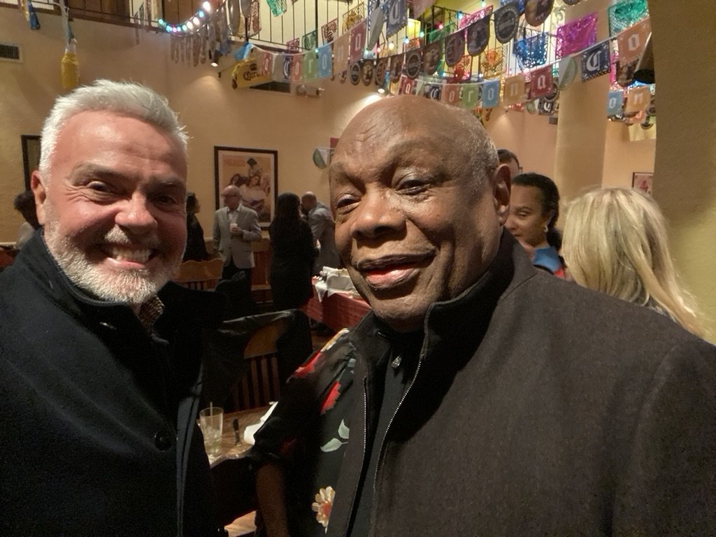  Michael Colbruno with former San Francisco Mayor Willie Brown.  