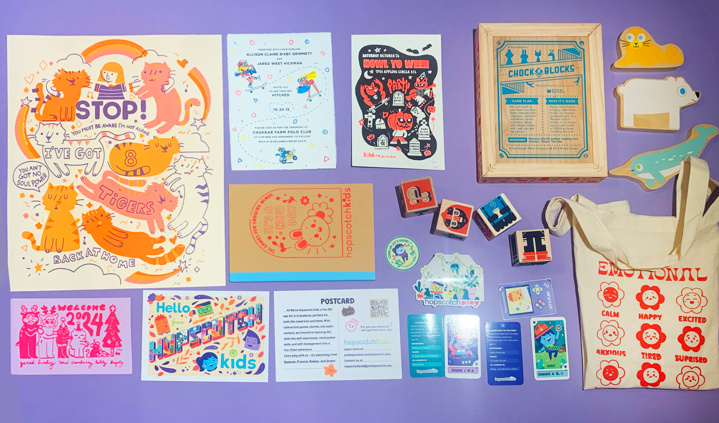 Print Work-
Objects, displays,and toys! Oh my!