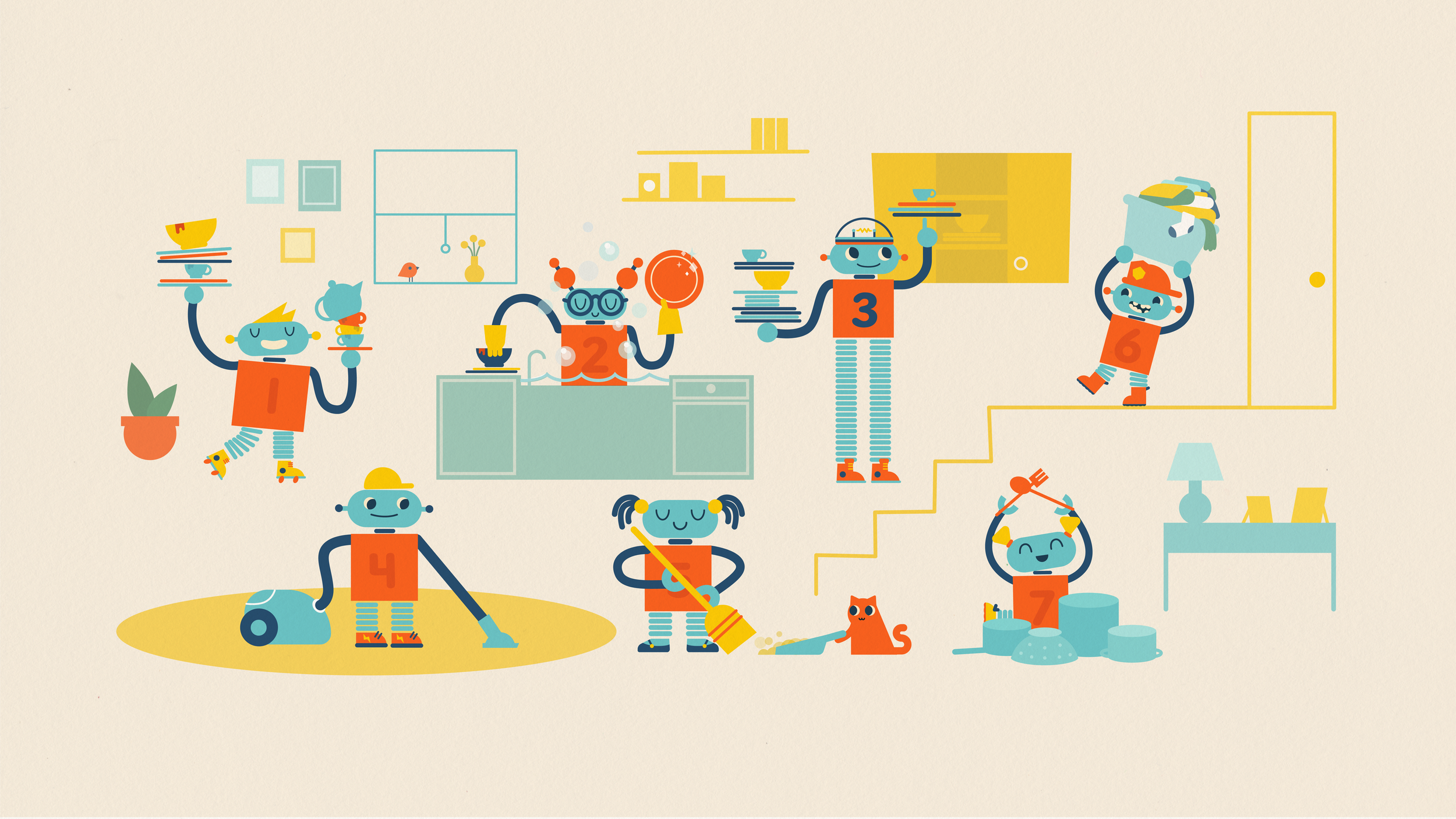Busy bots.