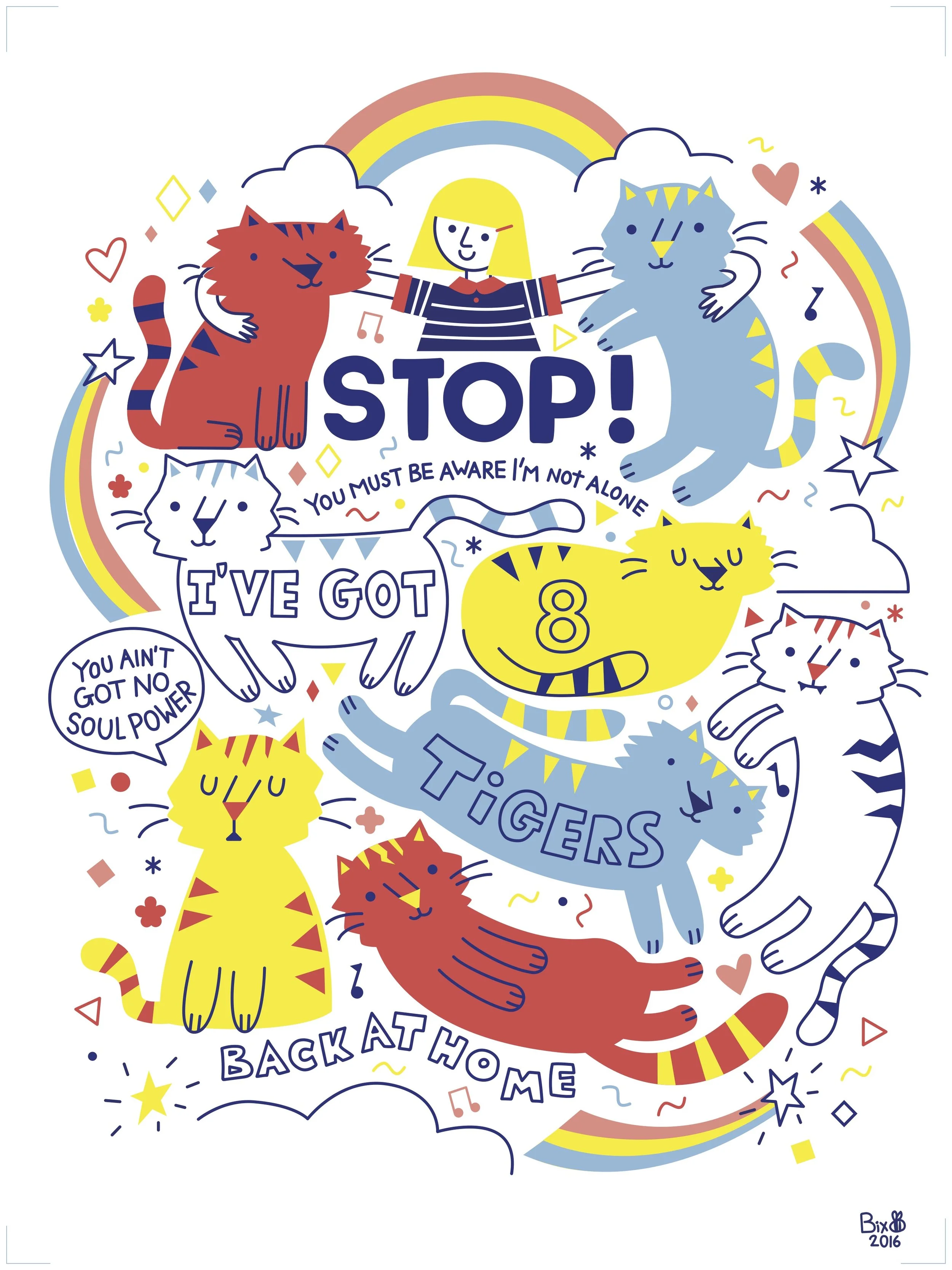 I made this poster of a lyric I misheard once upon a time in an Of Montreal song. 
