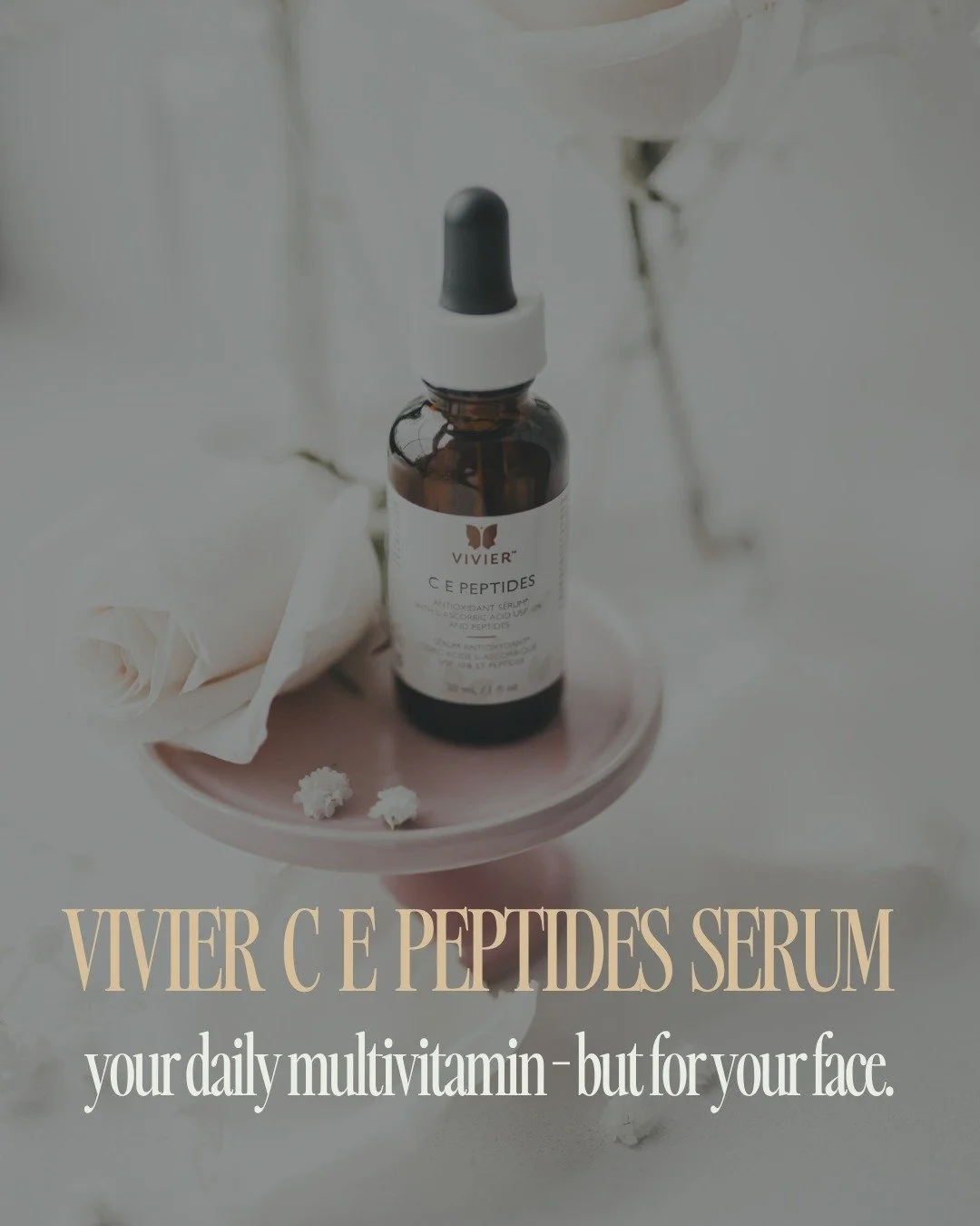 Vivier C E Peptides Serum &ndash; Why it's a game changer for aging skin:
Packed with stabilized Vitamin C, Vitamin E, and peptides, it brightens, firms, and protects against environmental damage.
✔️ Boosts collagen
 ✔️ Softens fine lines
 ✔️ Evens t