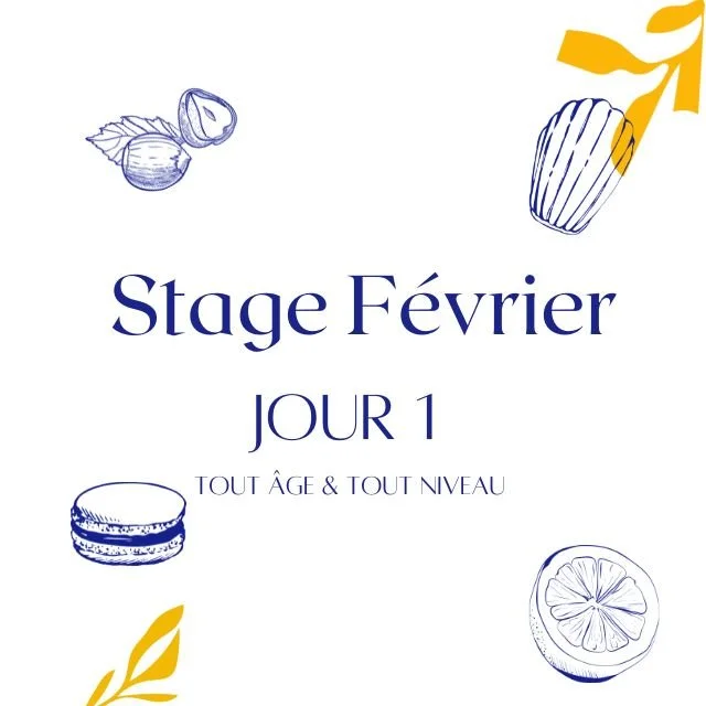 JOUR 1 Stage de pâtisserie février- 9/02